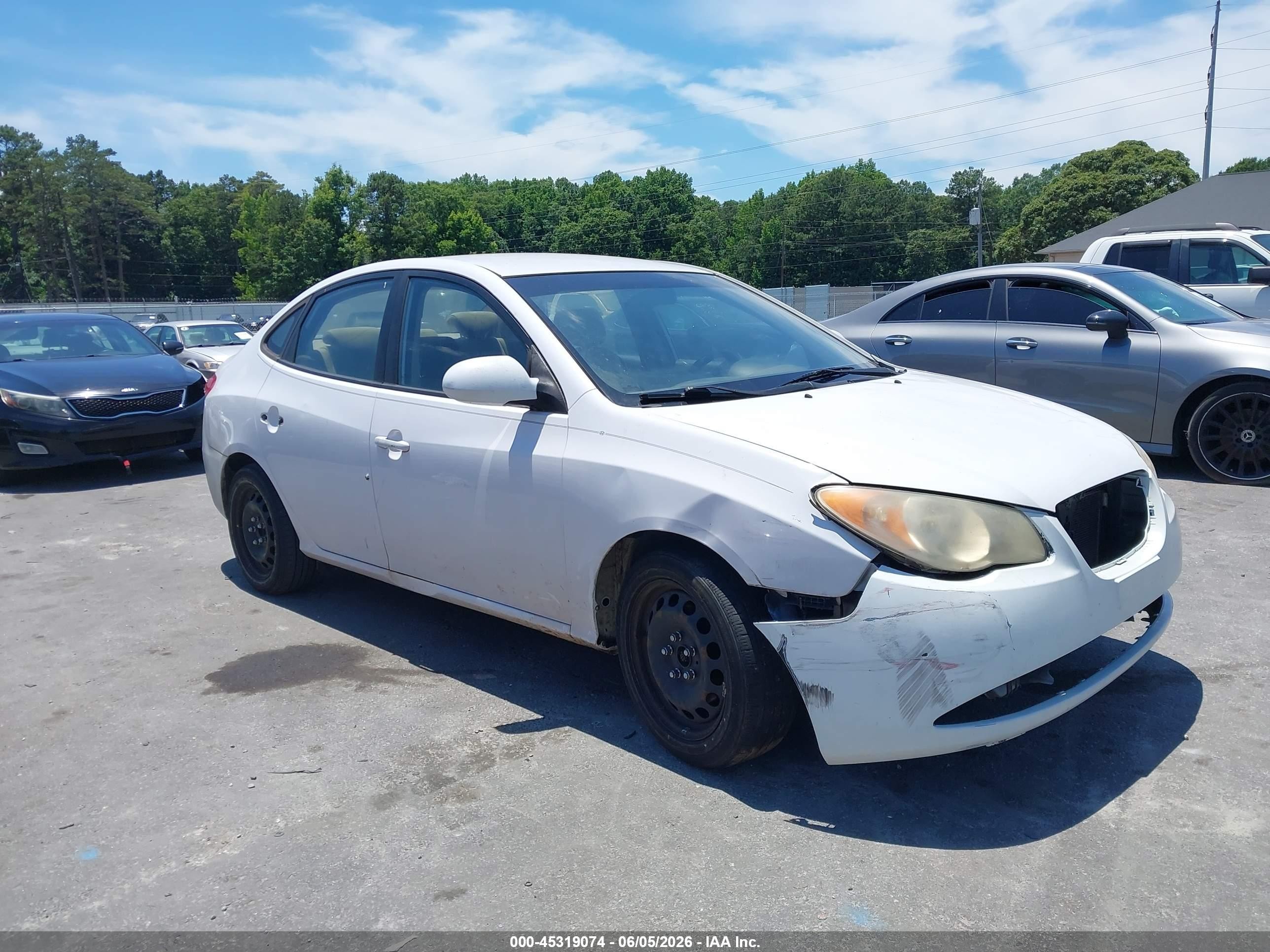 2010 Hyundai Elantra Gls White vin: KMHDU4AD3AU852623