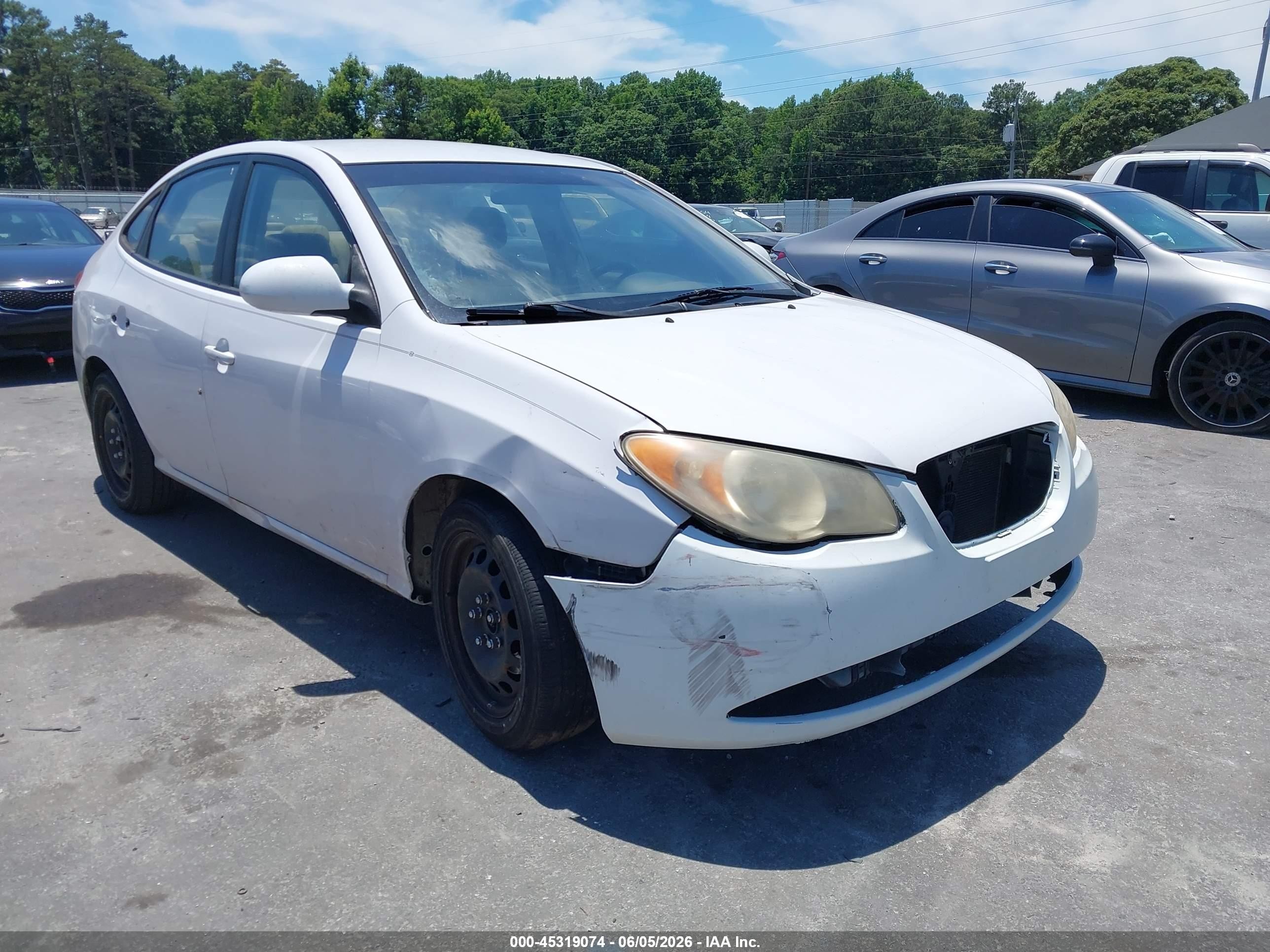 2010 Hyundai Elantra Gls White vin: KMHDU4AD3AU852623