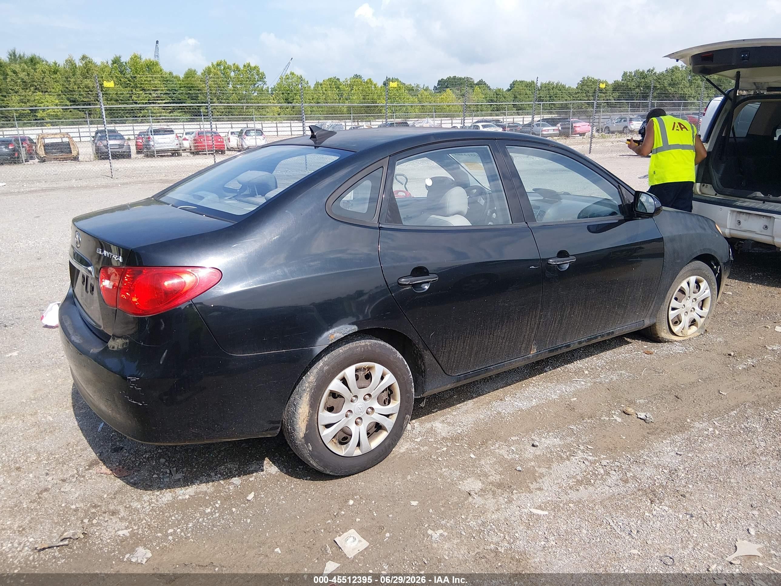 2010 Hyundai Elantra Gls Черный vin: KMHDU4AD3AU855361