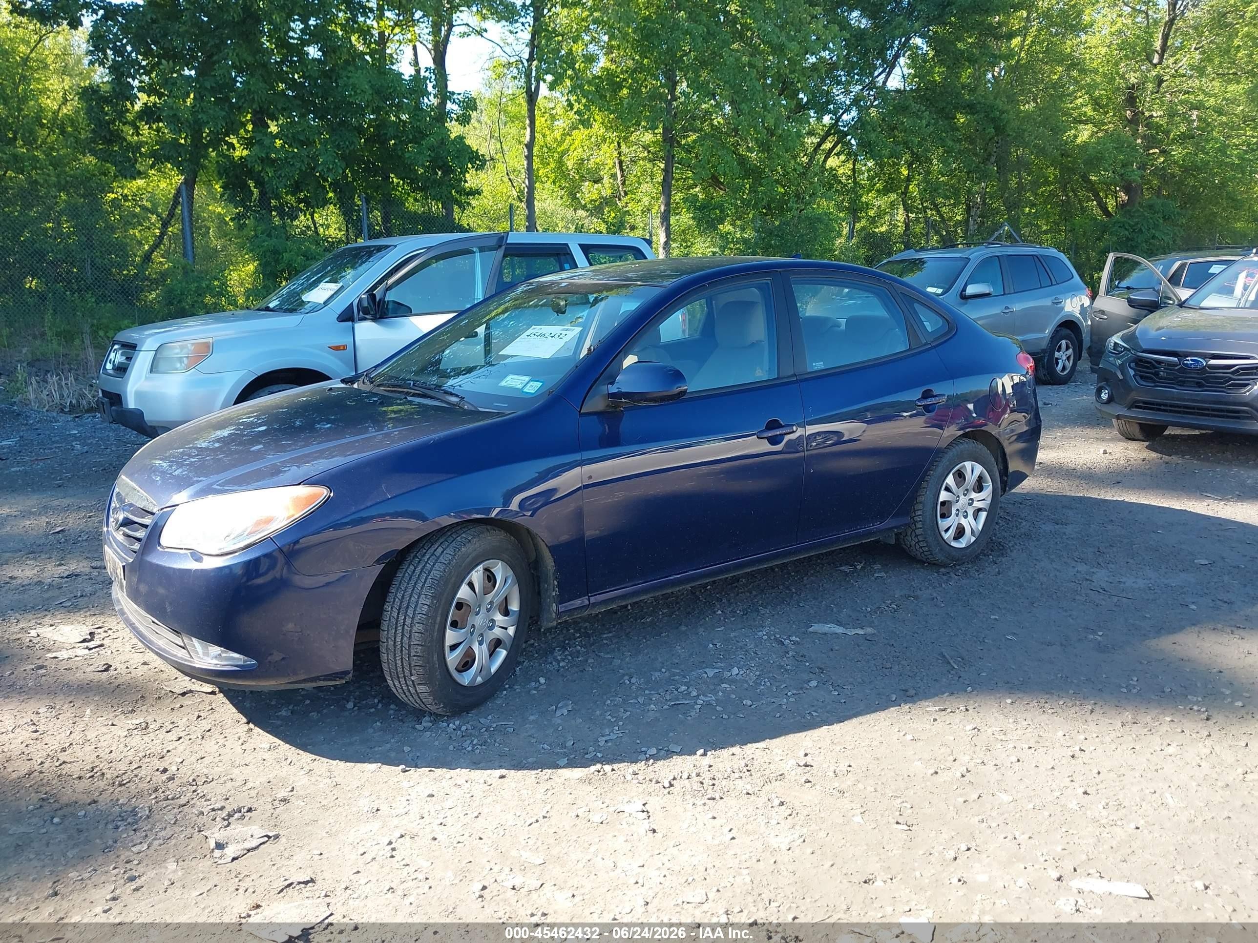 2010 Hyundai Elantra Gls Blue vin: KMHDU4AD3AU888814