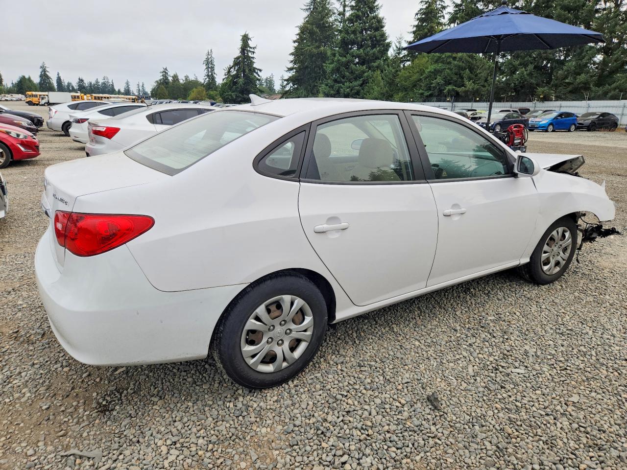 2010 Hyundai Elantra Gls Белый vin: KMHDU4AD3AU890496