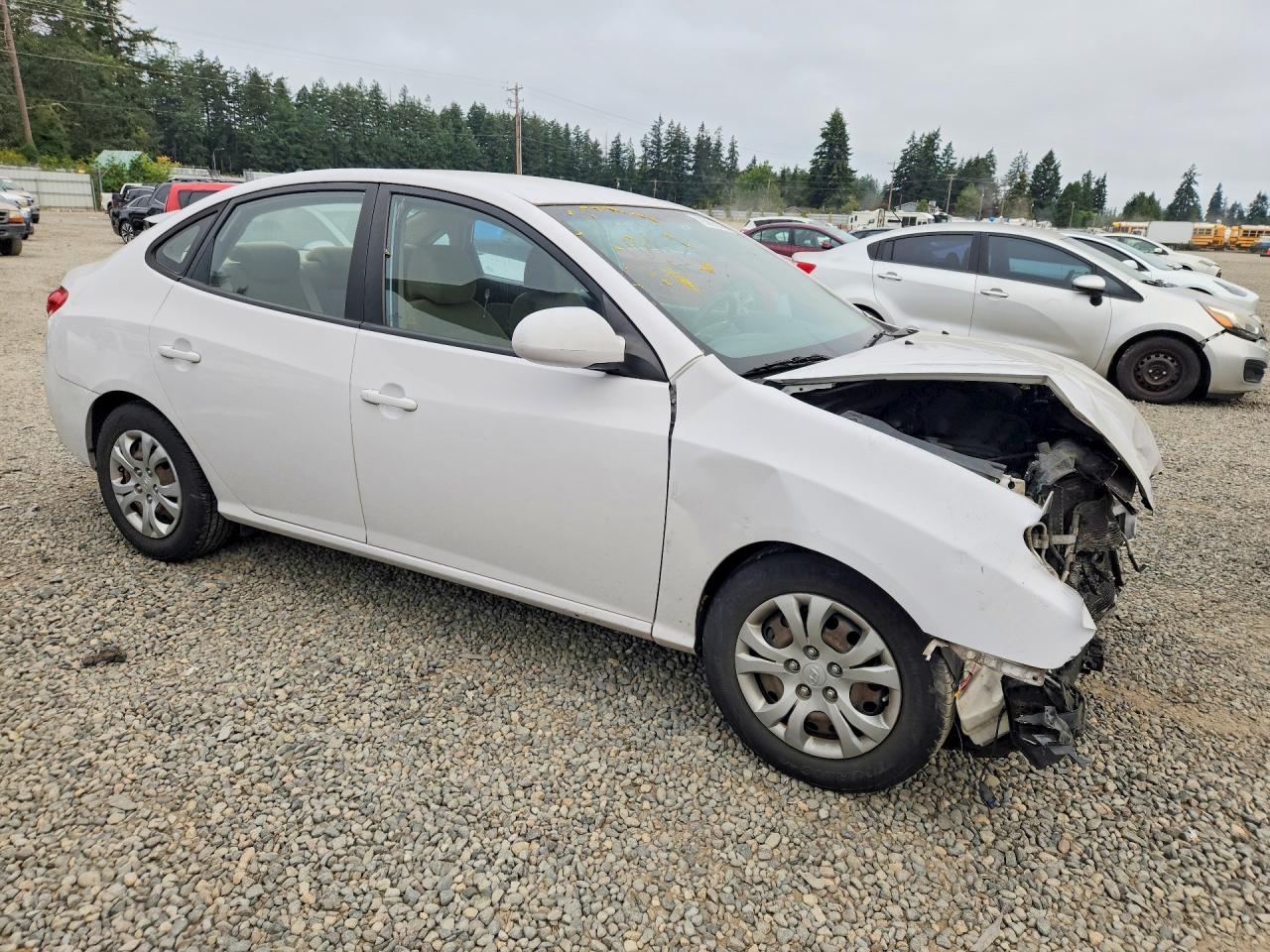 2010 Hyundai Elantra Gls Белый vin: KMHDU4AD3AU890496