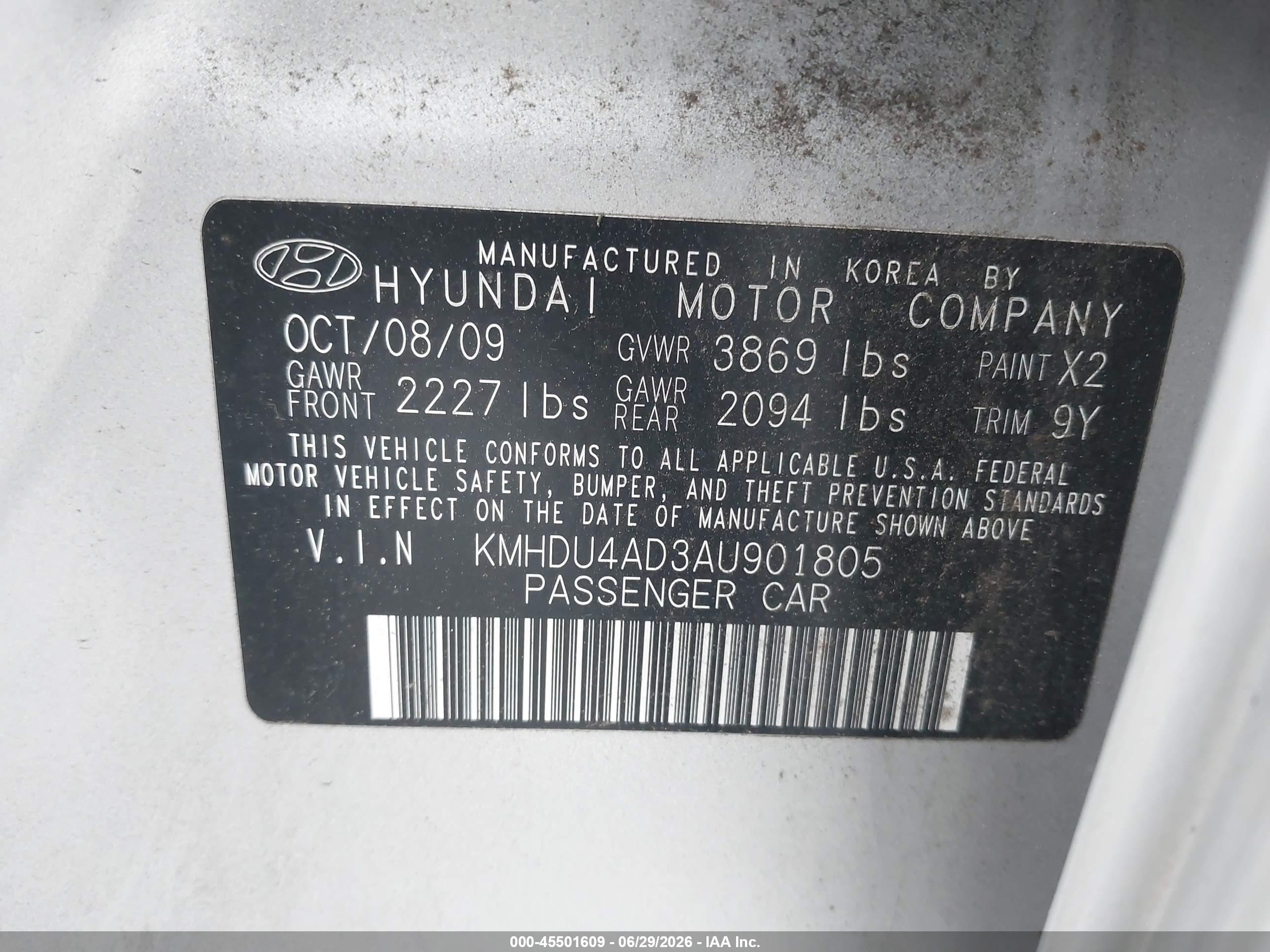 2010 Hyundai Elantra Gls Silver vin: KMHDU4AD3AU901805