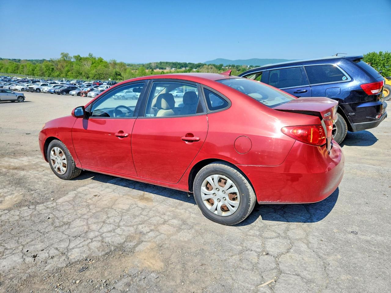 2010 Hyundai Elantra Gls Burgundy vin: KMHDU4AD4AU018957