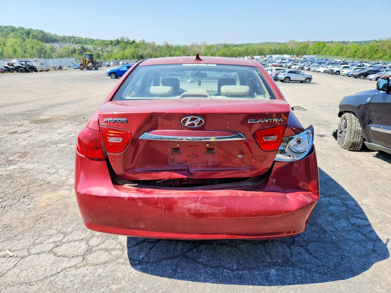 2010 Hyundai Elantra Gls Burgundy vin: KMHDU4AD4AU018957