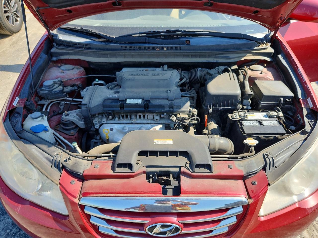 2010 Hyundai Elantra Gls Burgundy vin: KMHDU4AD4AU018957