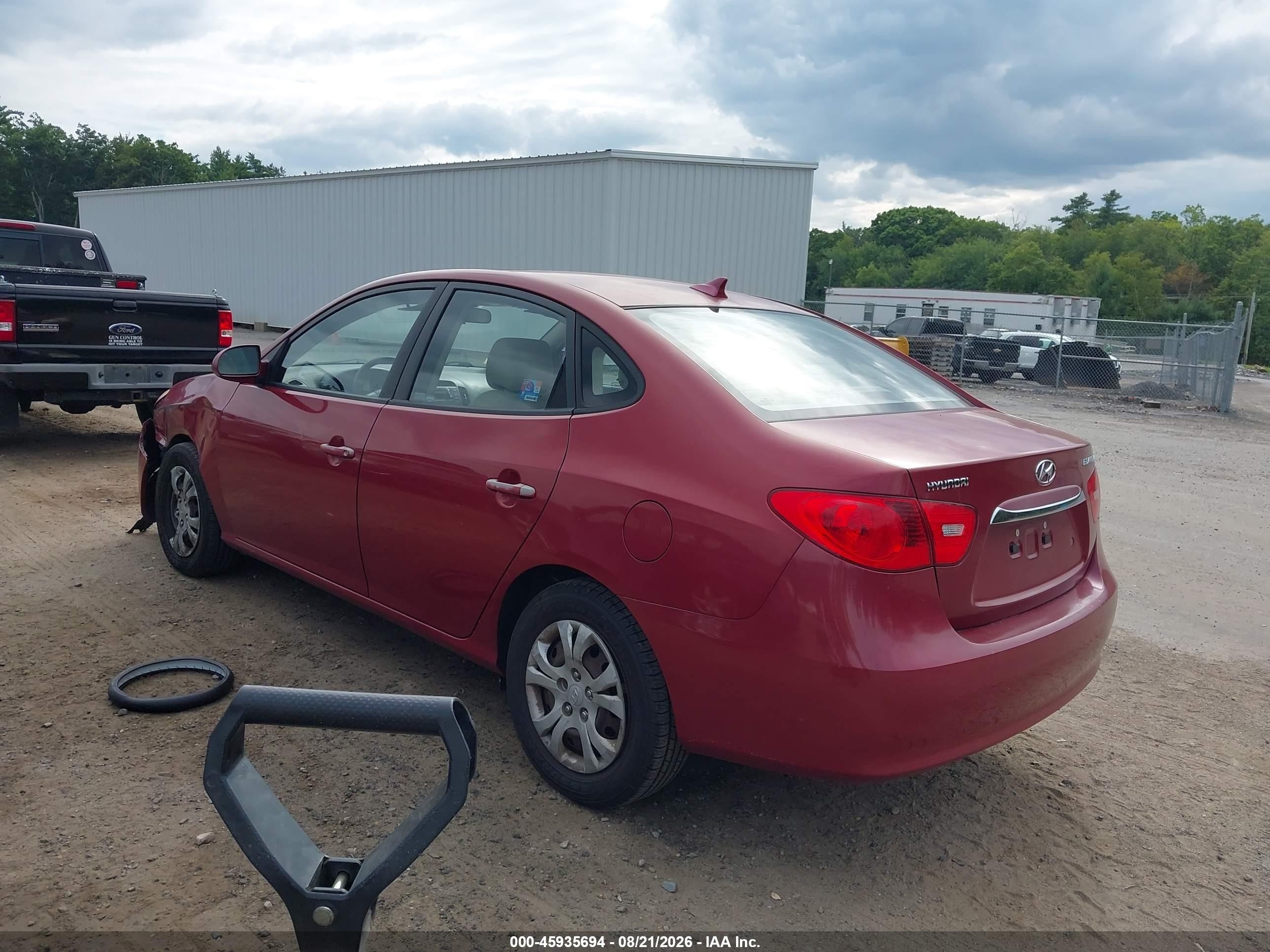 2010 Hyundai Elantra Gls Red vin: KMHDU4AD4AU060352