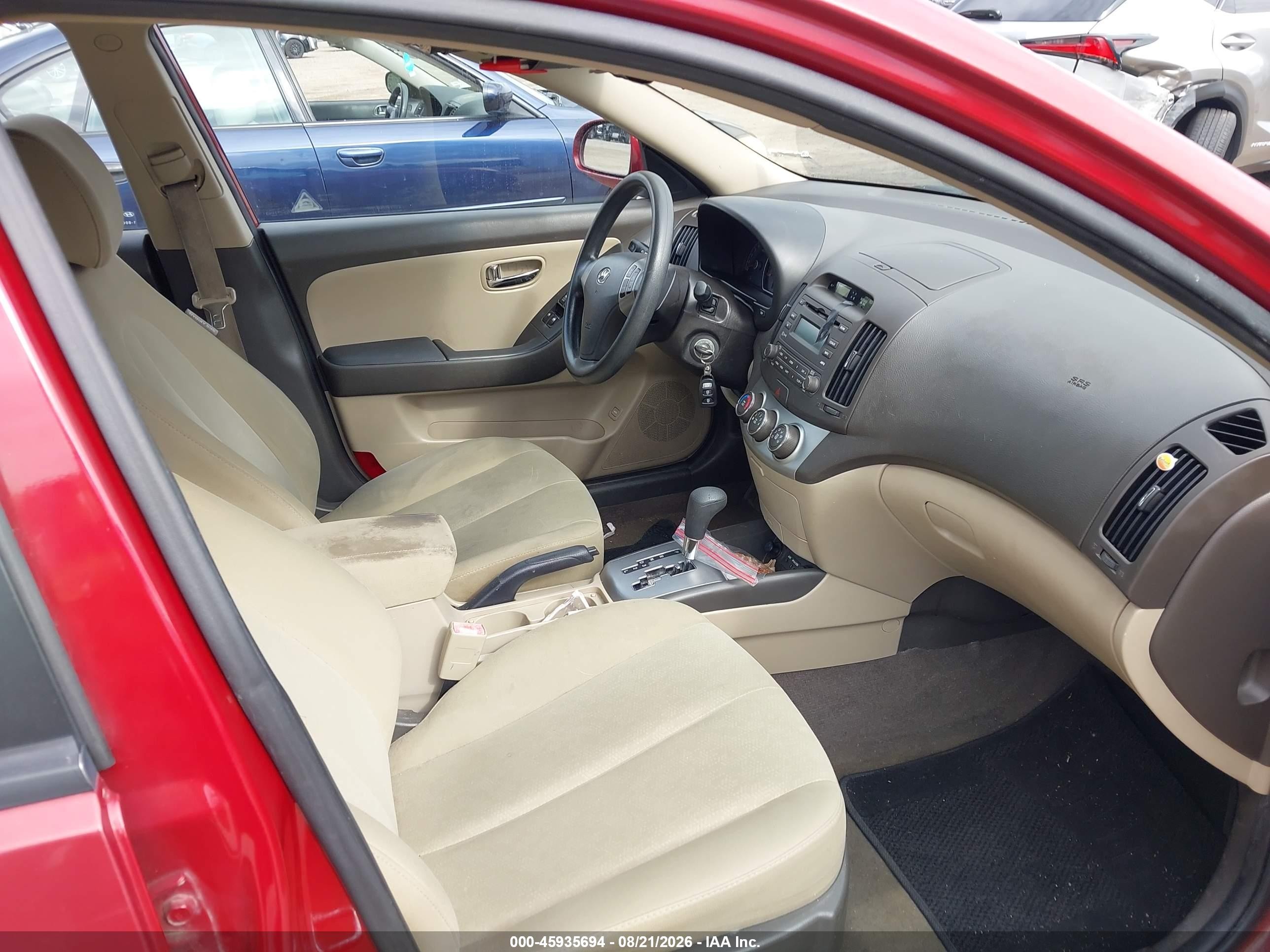 2010 Hyundai Elantra Gls Red vin: KMHDU4AD4AU060352