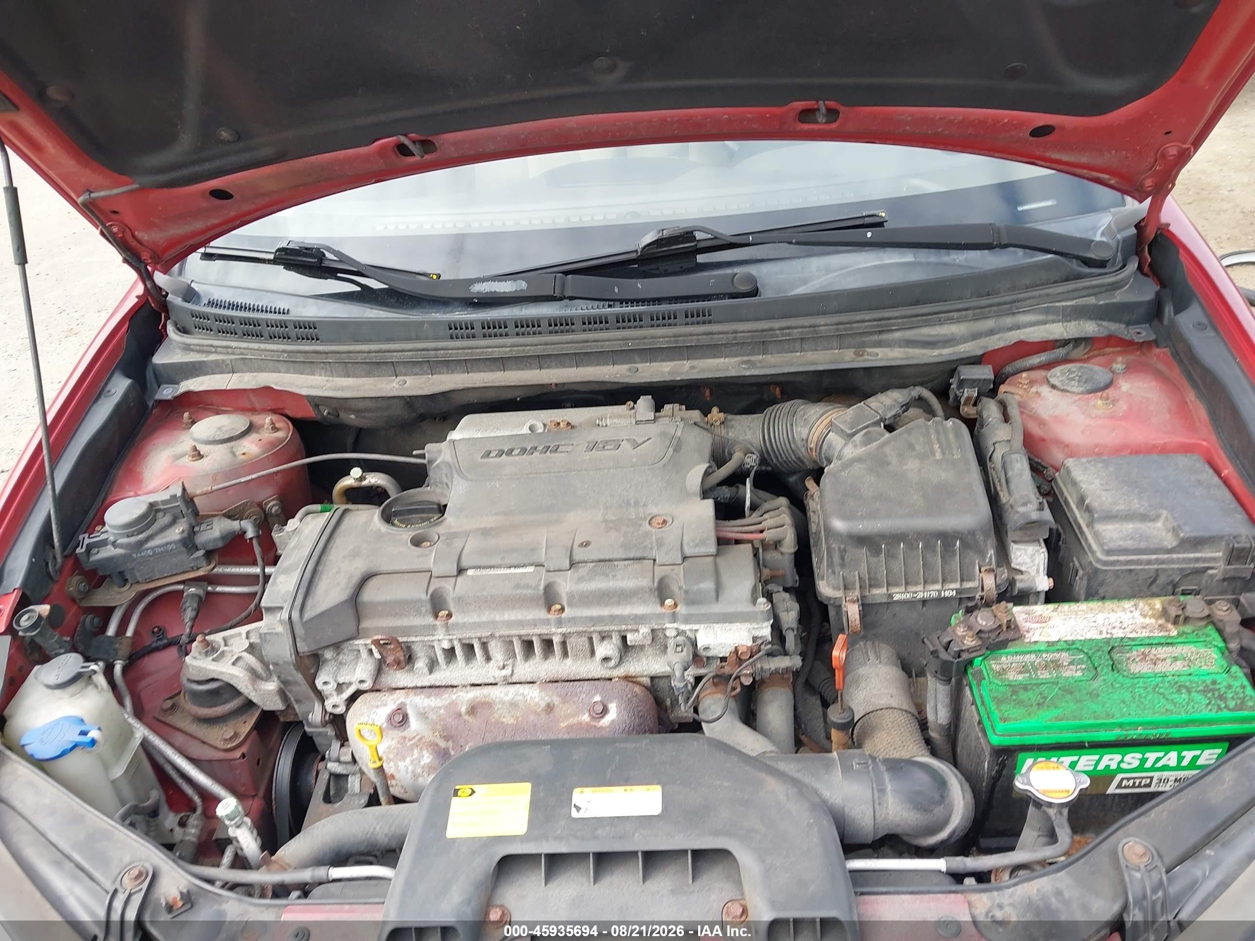 2010 Hyundai Elantra Gls Red vin: KMHDU4AD4AU060352