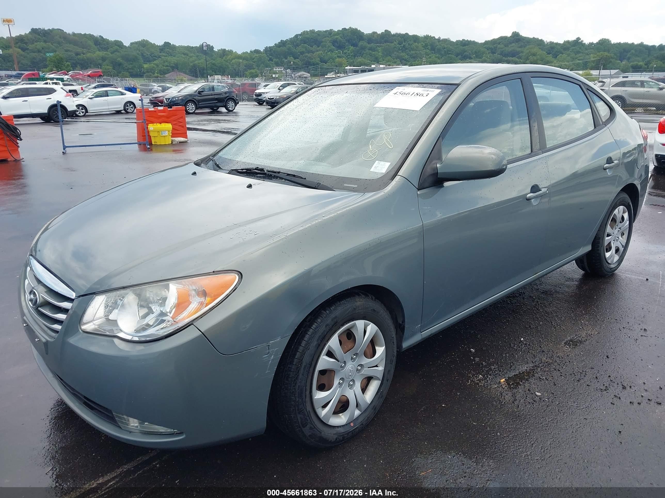 2010 Hyundai Elantra Gls Gray vin: KMHDU4AD4AU080214