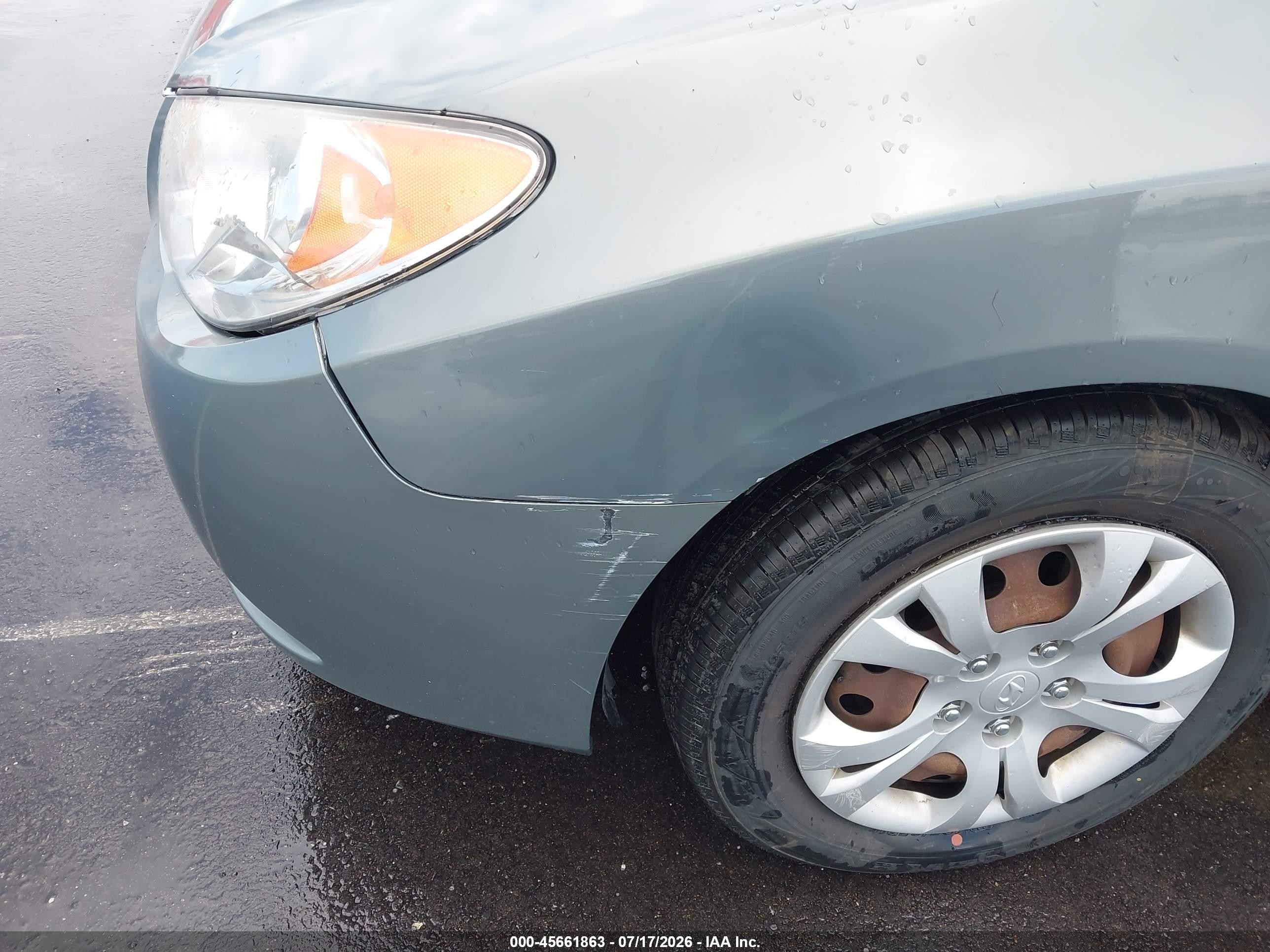2010 Hyundai Elantra Gls Gray vin: KMHDU4AD4AU080214