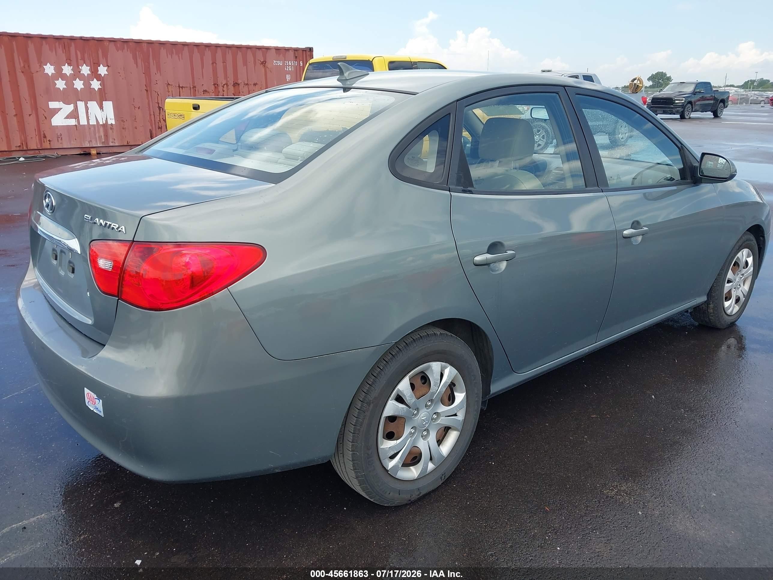 2010 Hyundai Elantra Gls Gray vin: KMHDU4AD4AU080214