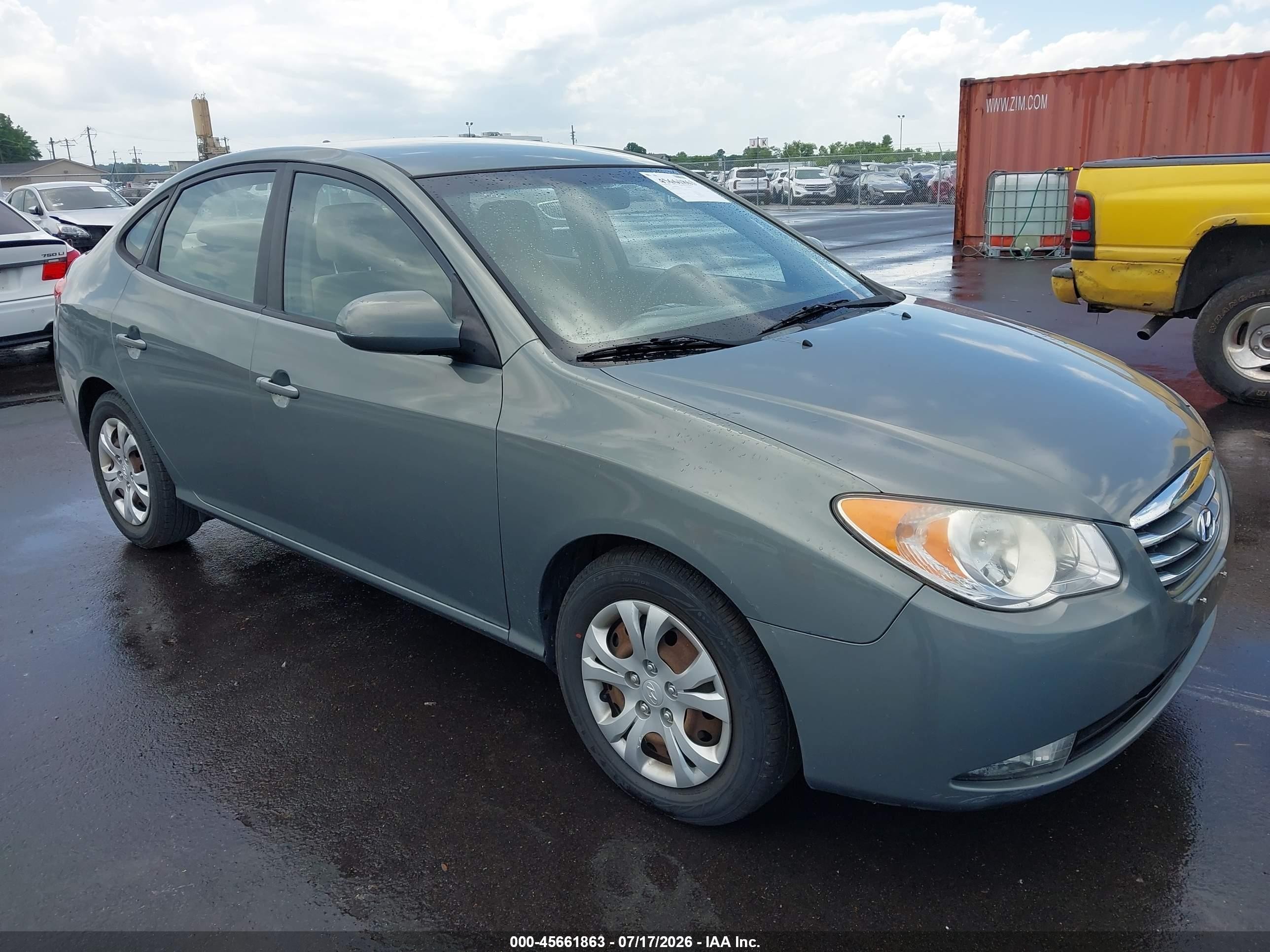 2010 Hyundai Elantra Gls Gray vin: KMHDU4AD4AU080214