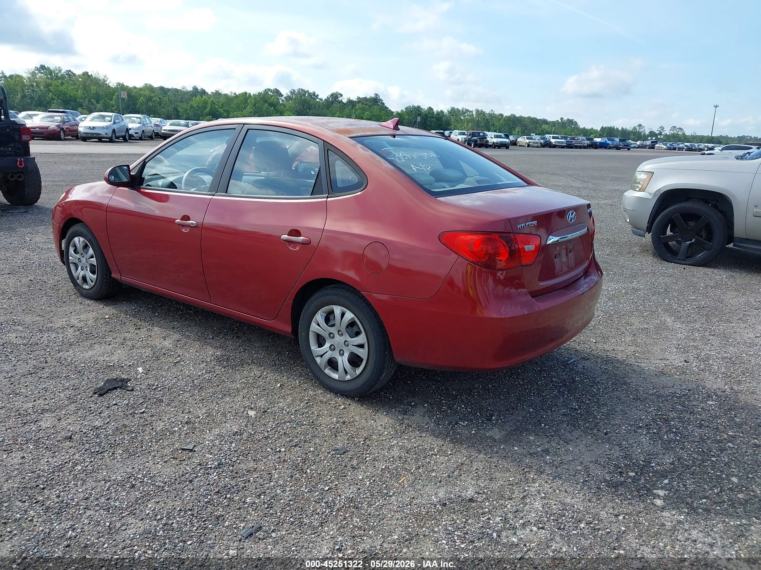 2010 Hyundai Elantra Gls Красный vin: KMHDU4AD4AU099572