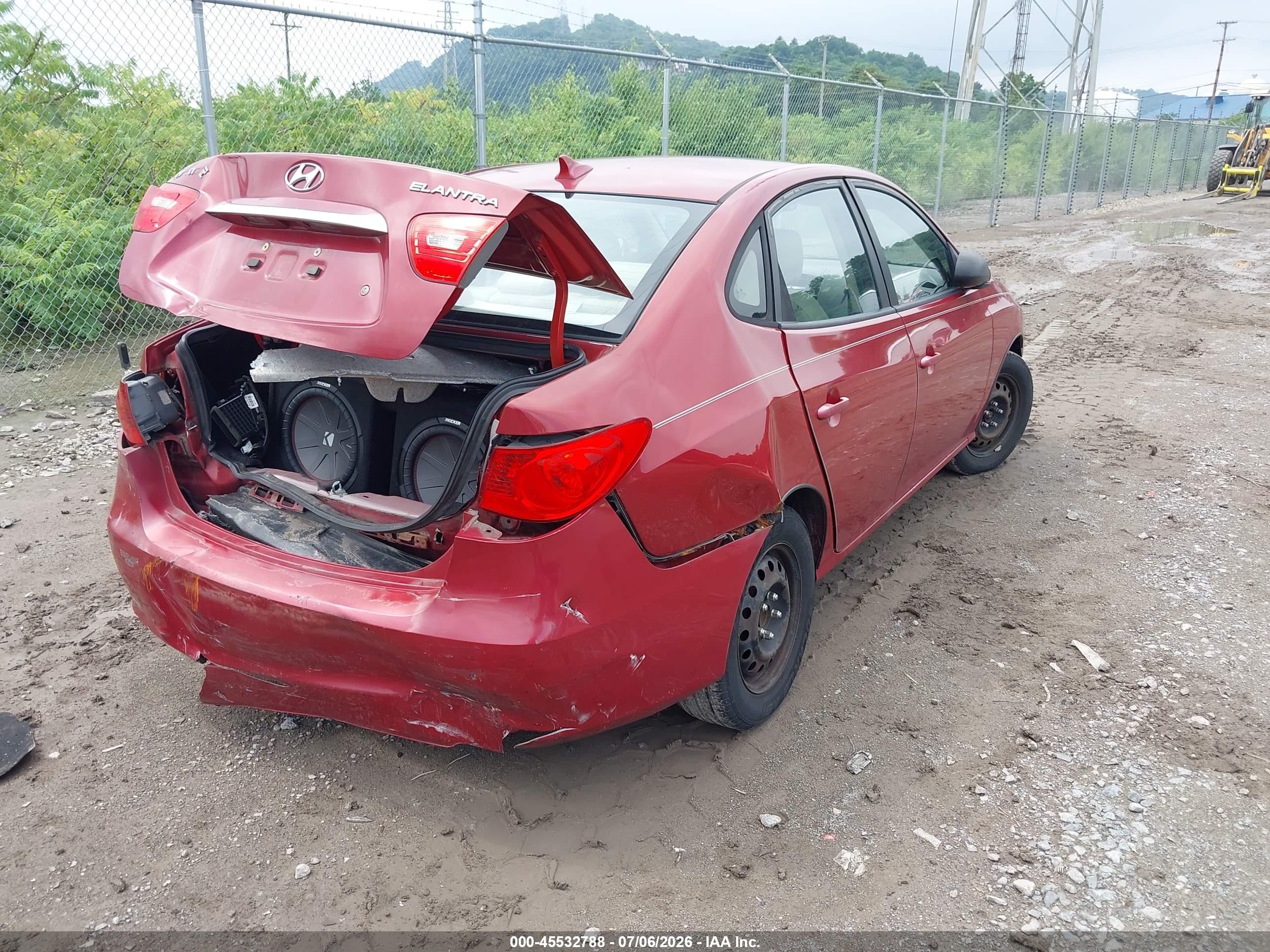 2010 Hyundai Elantra Gls Red vin: KMHDU4AD4AU148673