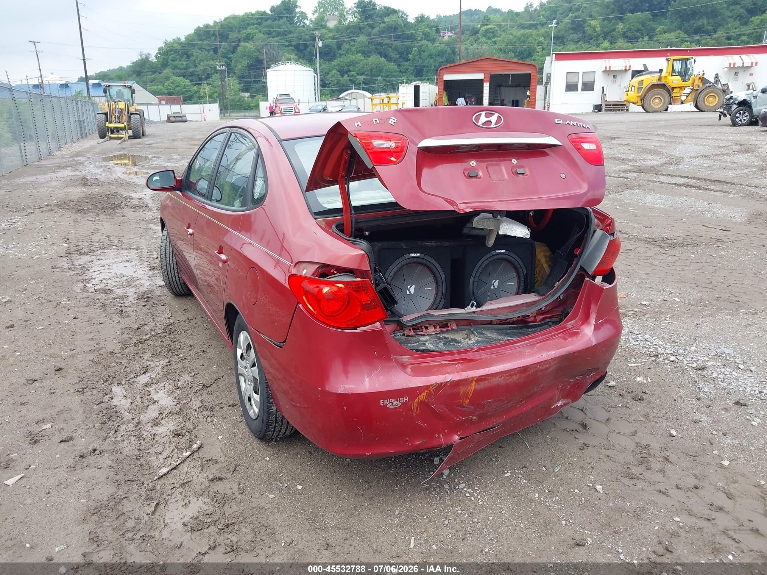 2010 Hyundai Elantra Gls Red vin: KMHDU4AD4AU148673