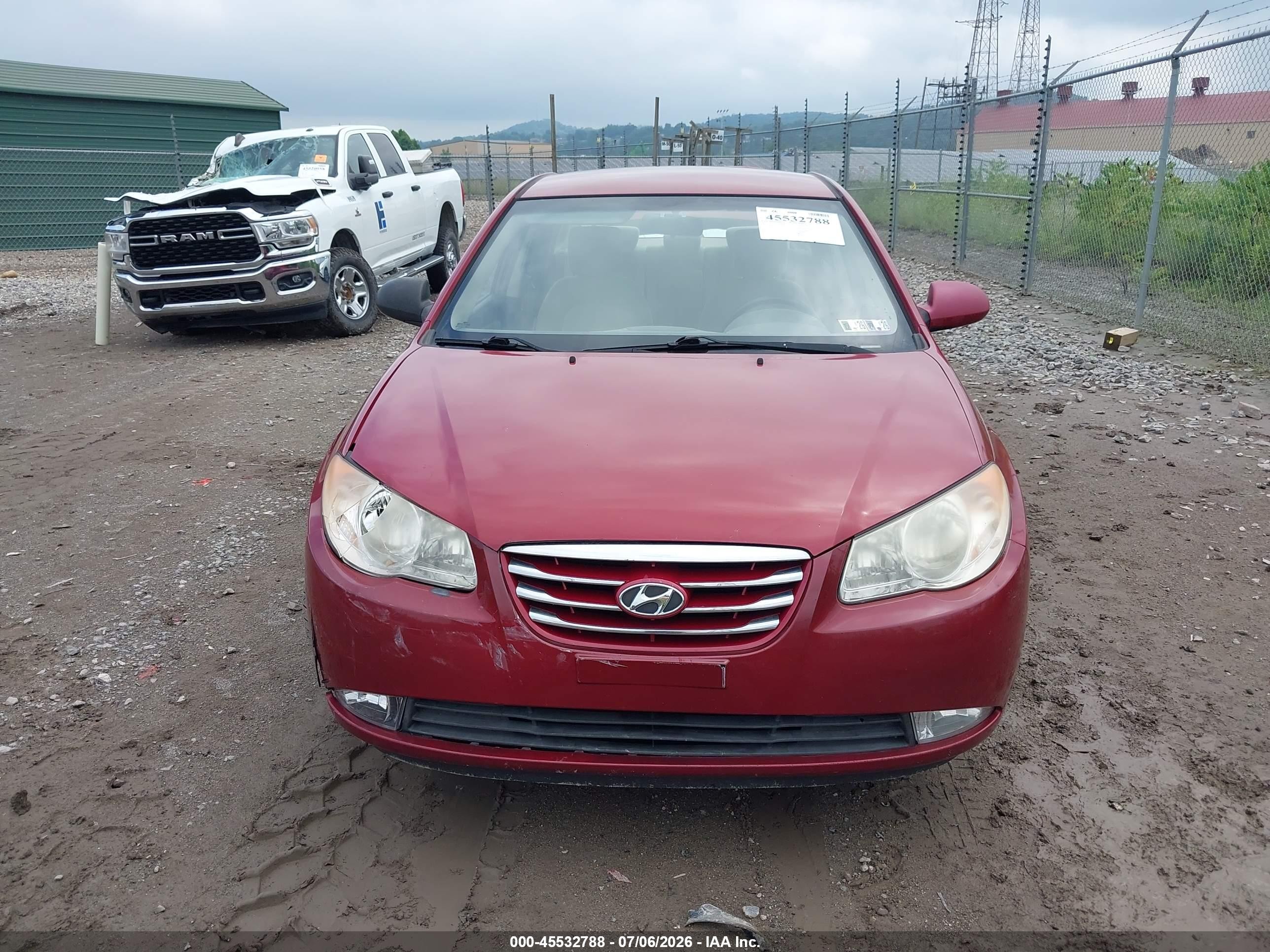 2010 Hyundai Elantra Gls Red vin: KMHDU4AD4AU148673