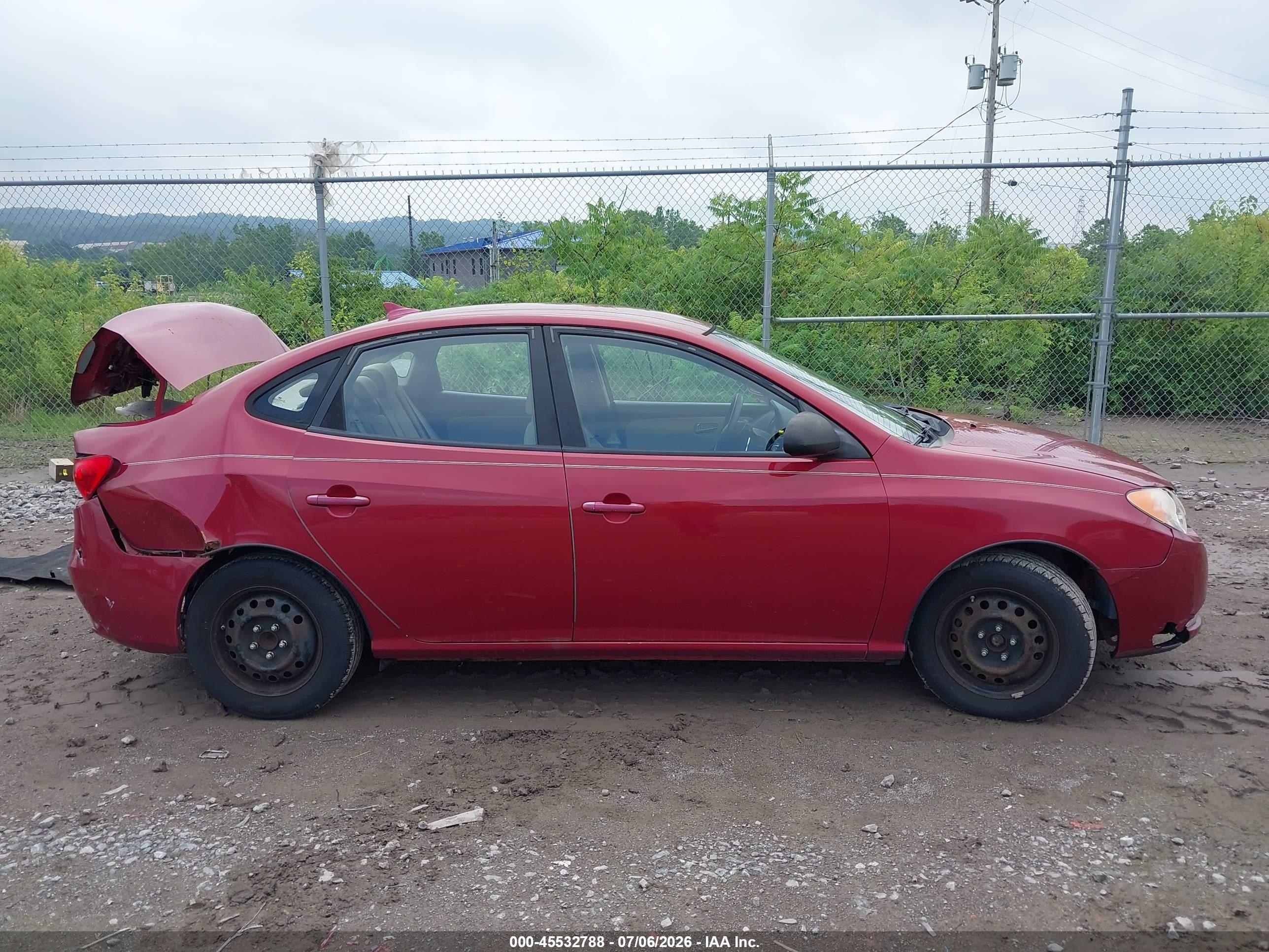 2010 Hyundai Elantra Gls Red vin: KMHDU4AD4AU148673