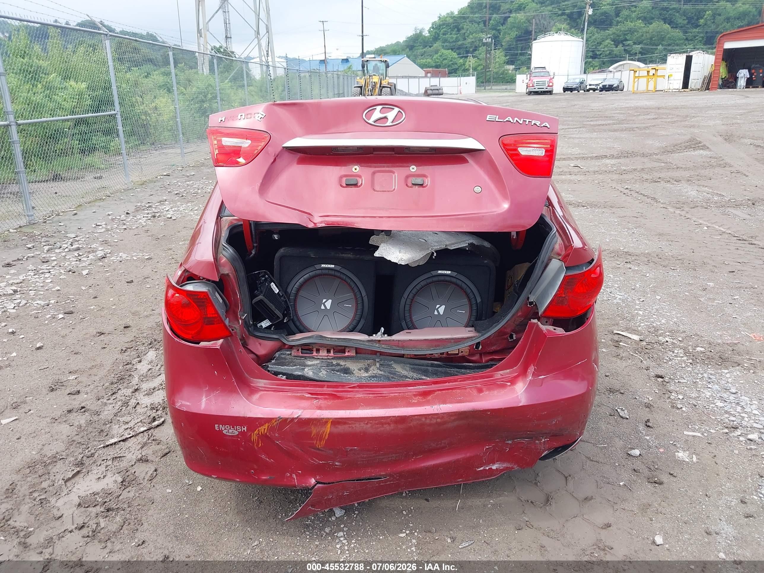2010 Hyundai Elantra Gls Red vin: KMHDU4AD4AU148673