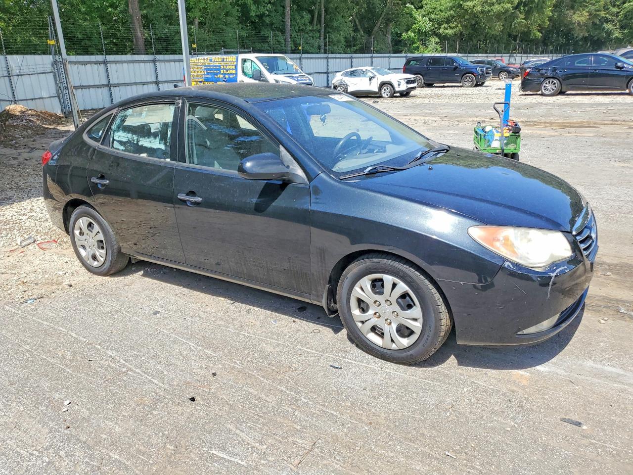 2010 Hyundai Elantra Gls Black vin: KMHDU4AD4AU152013