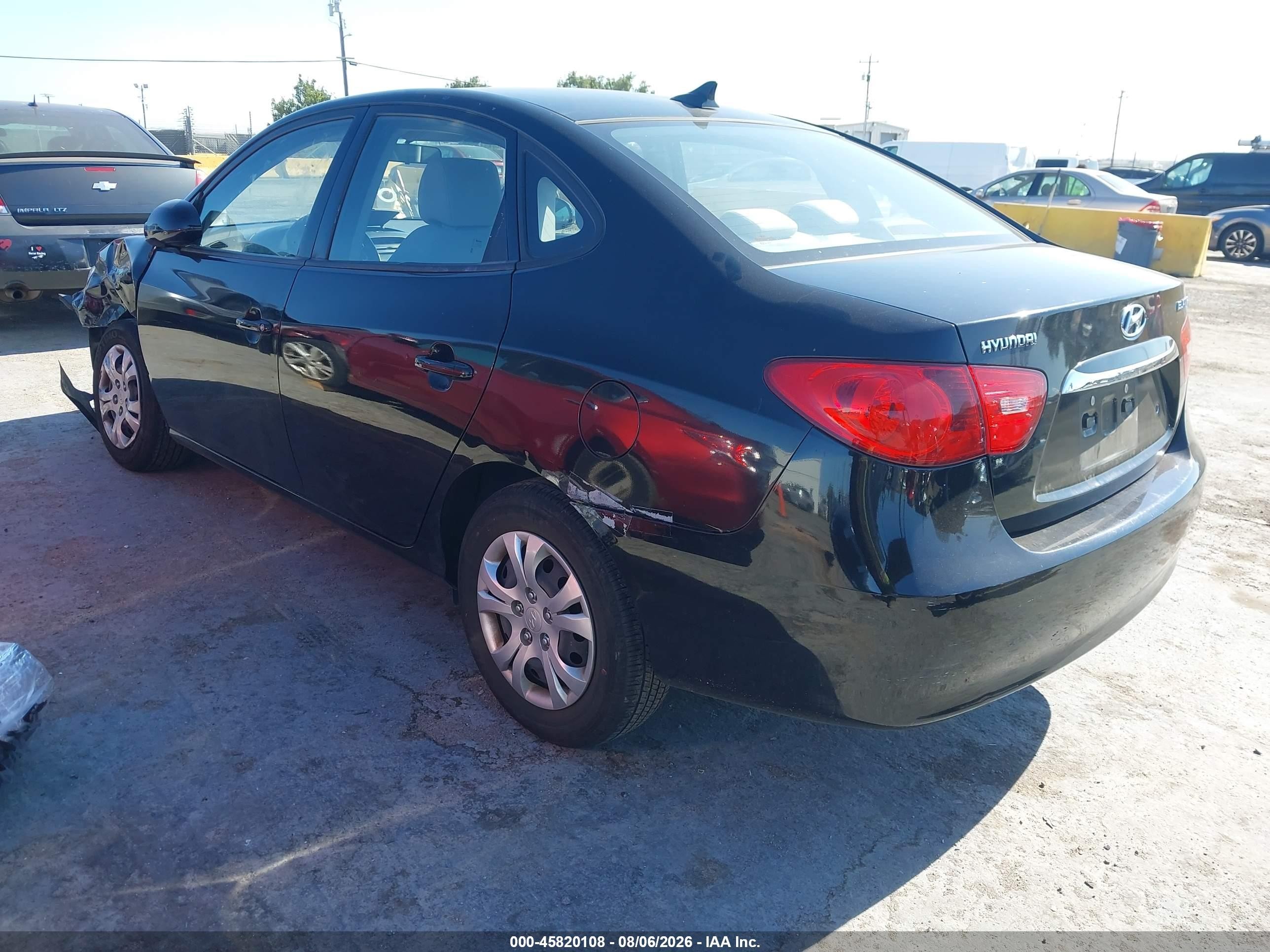 2010 Hyundai Elantra Gls Black vin: KMHDU4AD4AU179809