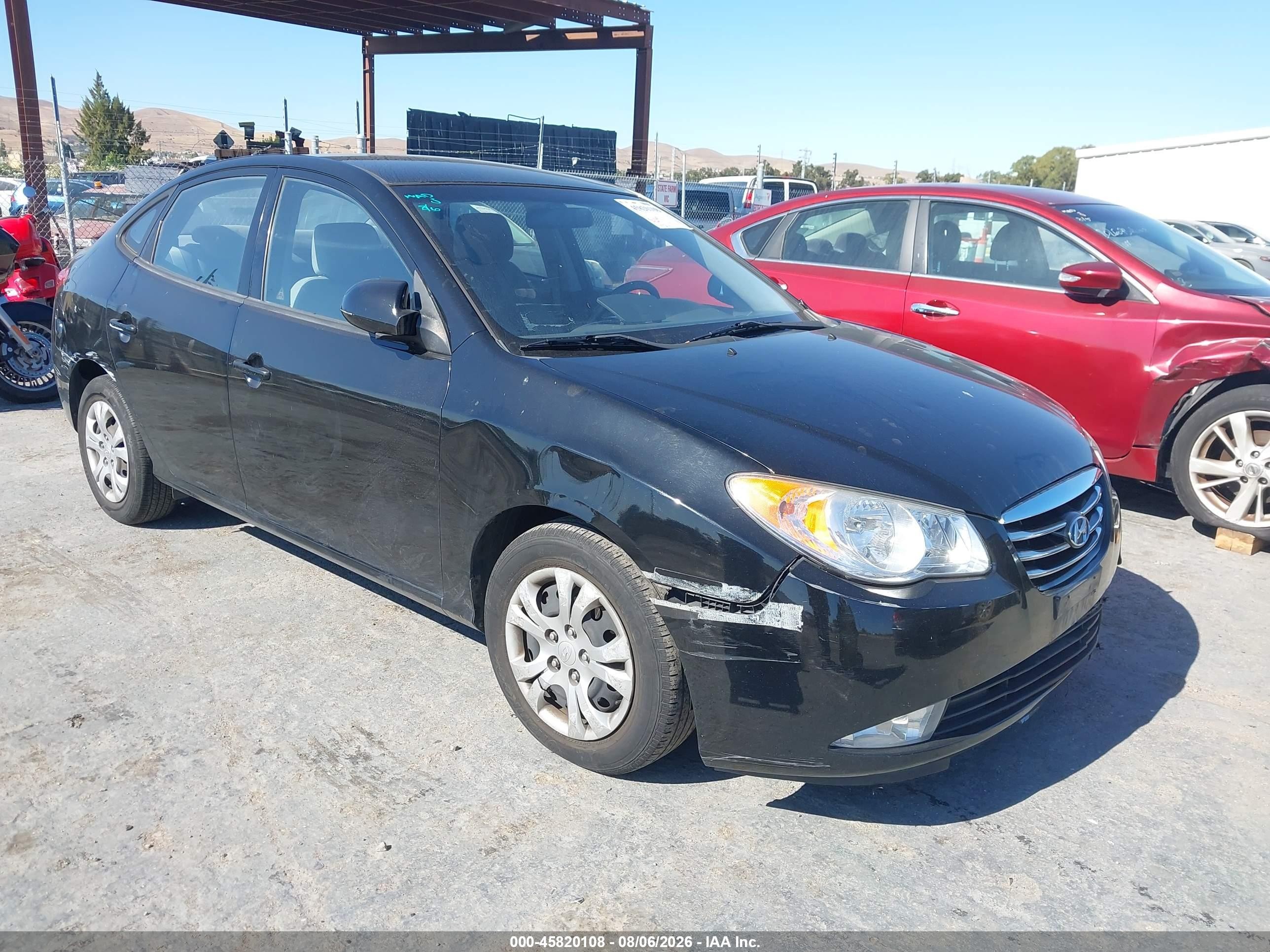 2010 Hyundai Elantra Gls Black vin: KMHDU4AD4AU179809