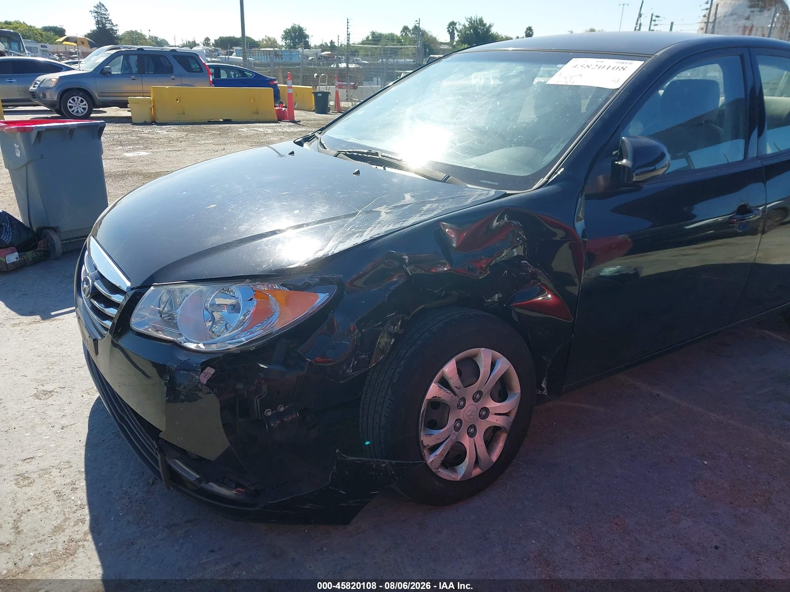 2010 Hyundai Elantra Gls Black vin: KMHDU4AD4AU179809