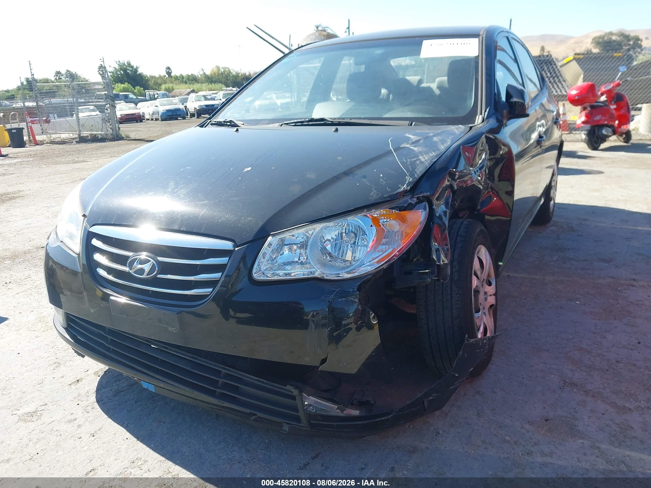 2010 Hyundai Elantra Gls Black vin: KMHDU4AD4AU179809