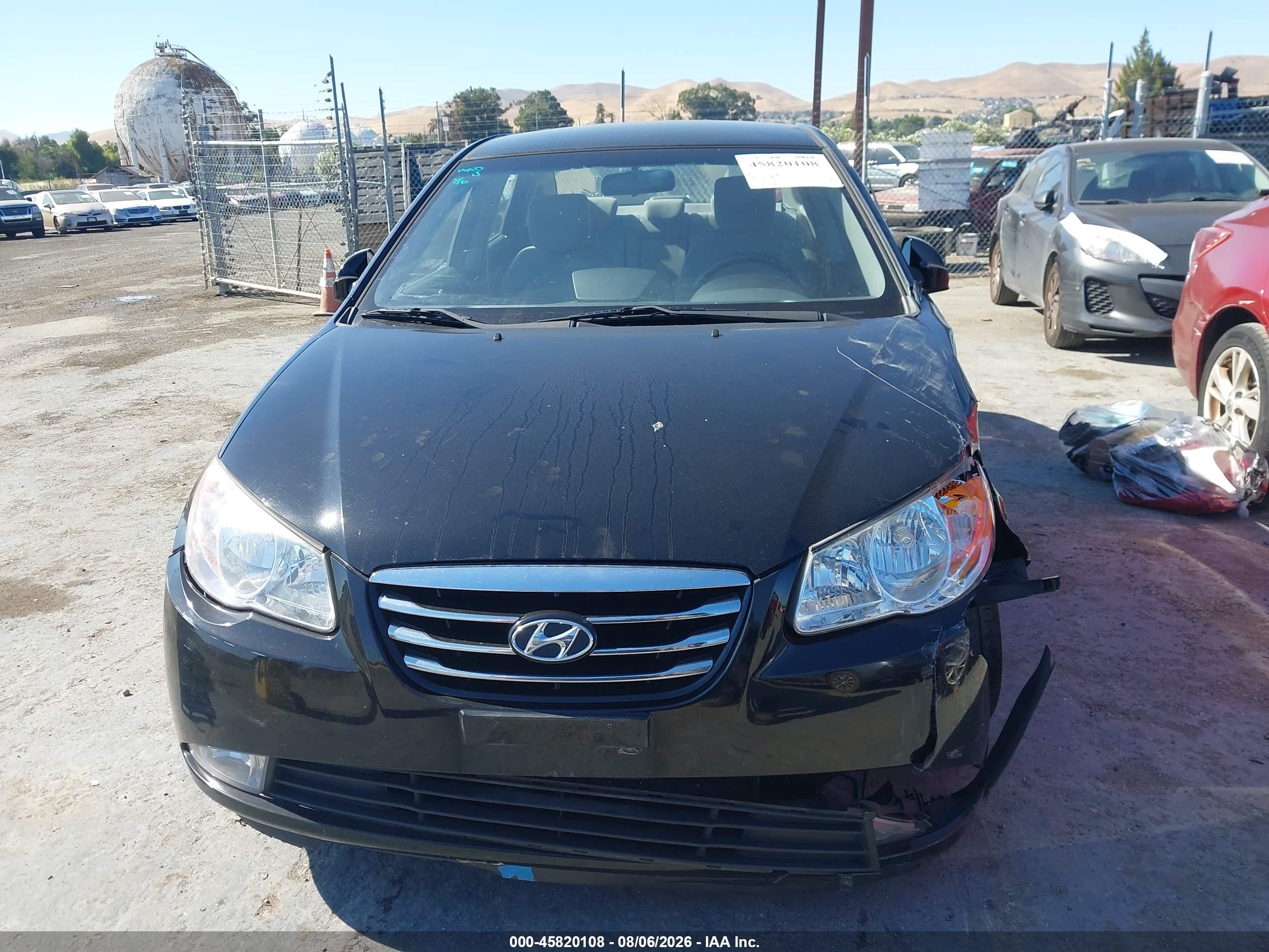 2010 Hyundai Elantra Gls Black vin: KMHDU4AD4AU179809