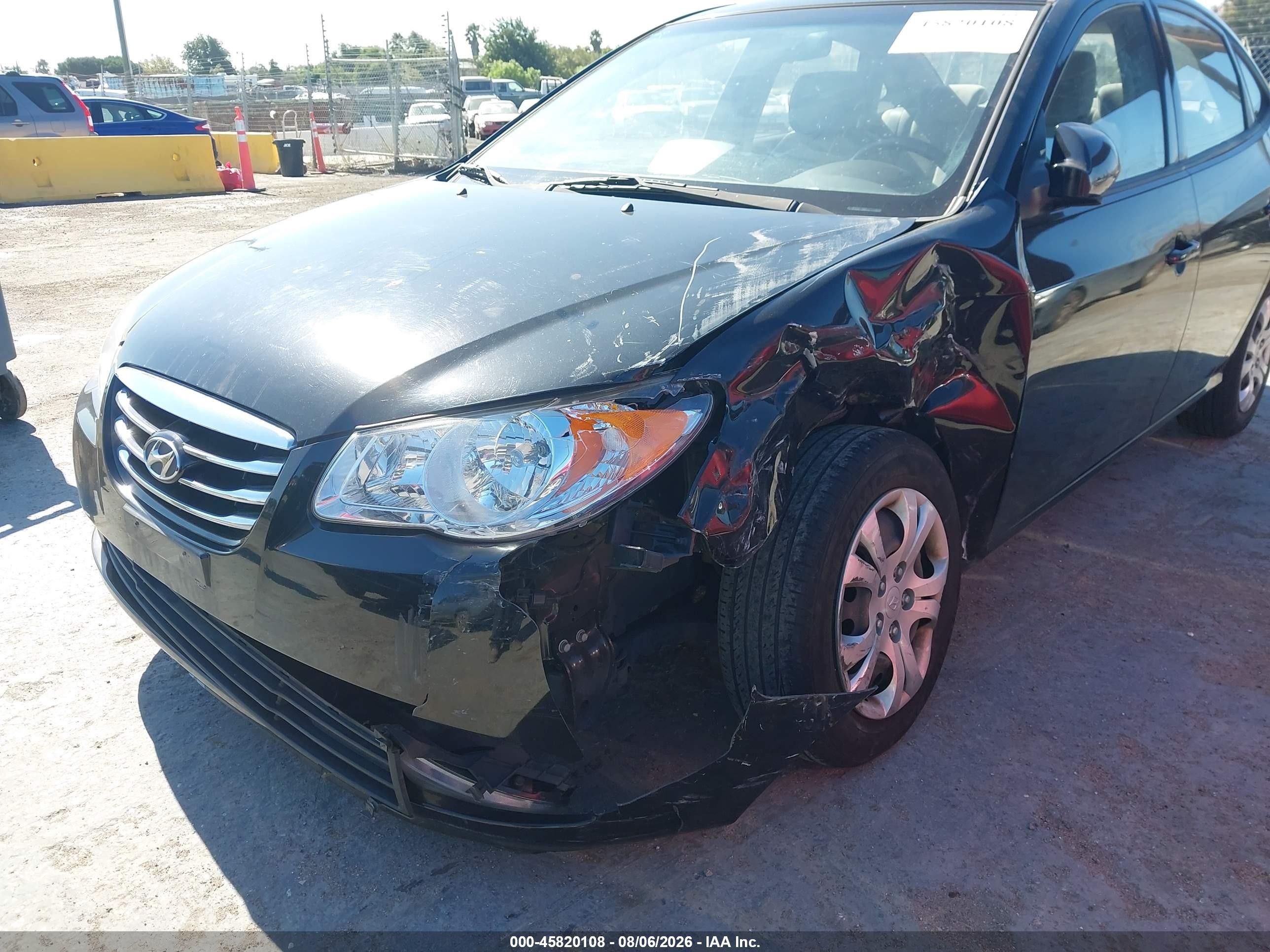 2010 Hyundai Elantra Gls Black vin: KMHDU4AD4AU179809
