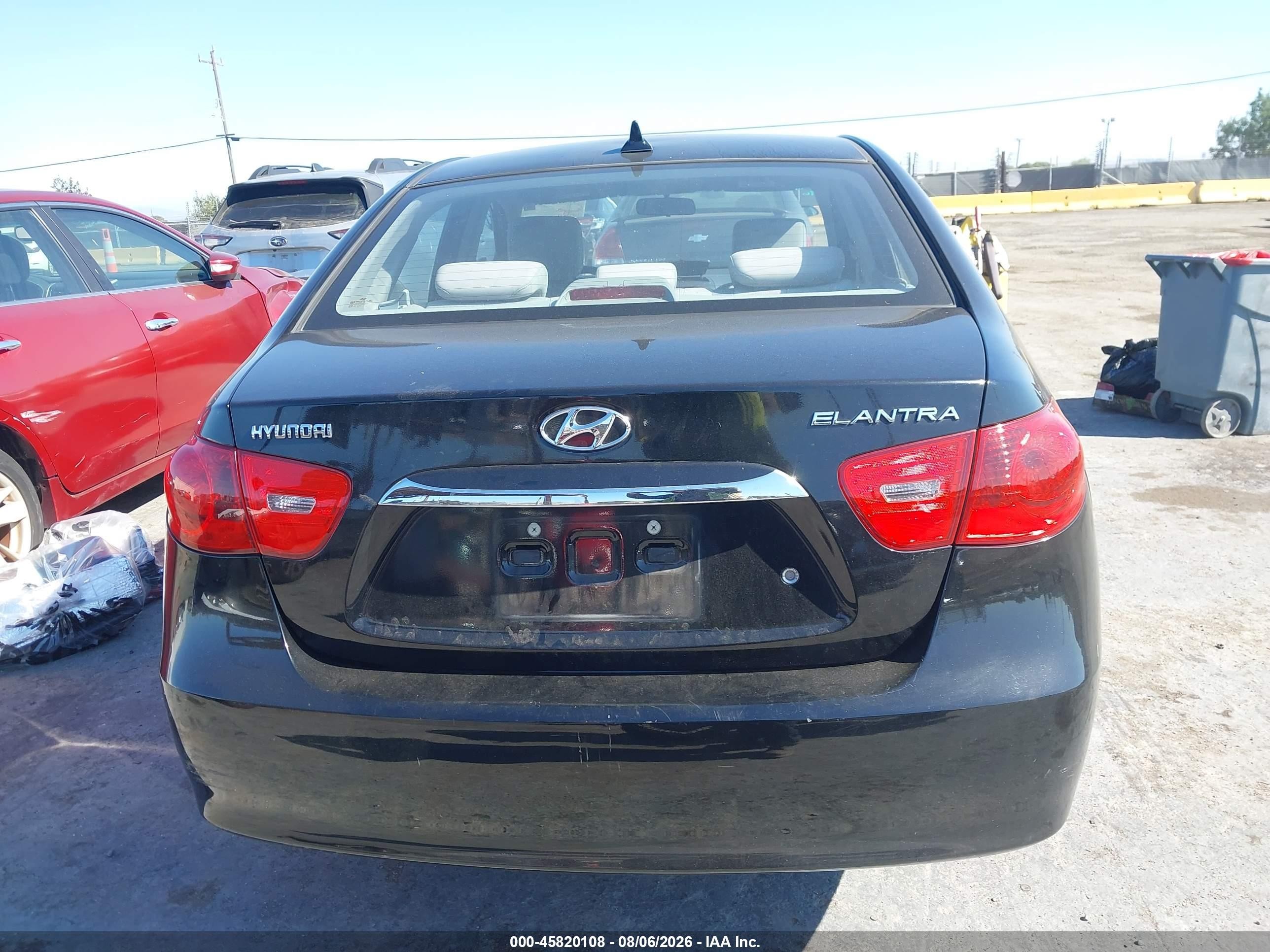 2010 Hyundai Elantra Gls Black vin: KMHDU4AD4AU179809