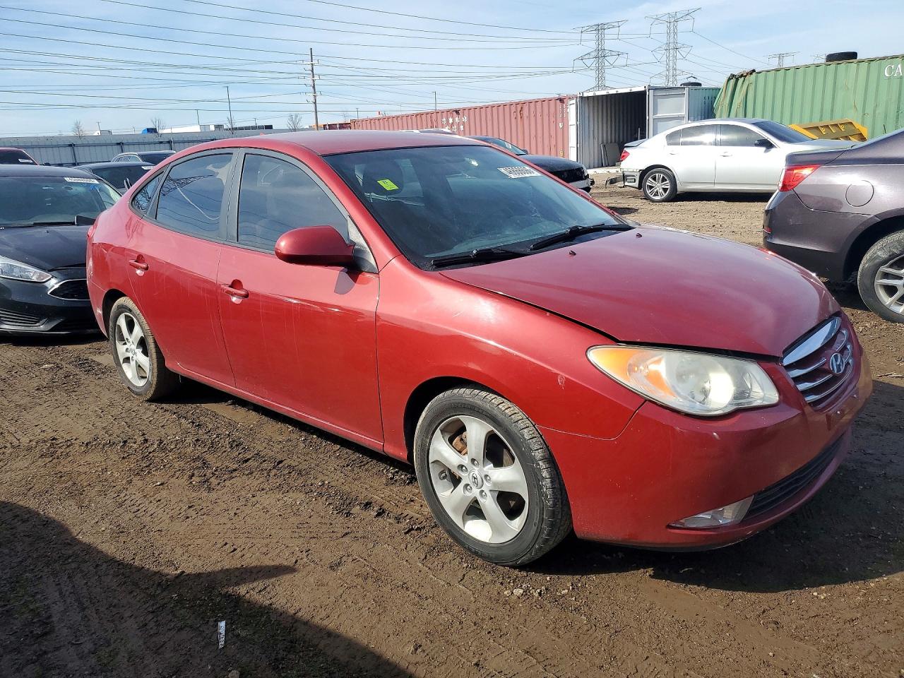 2010 Hyundai Elantra Se Красный vin: KMHDU4AD4AU190857