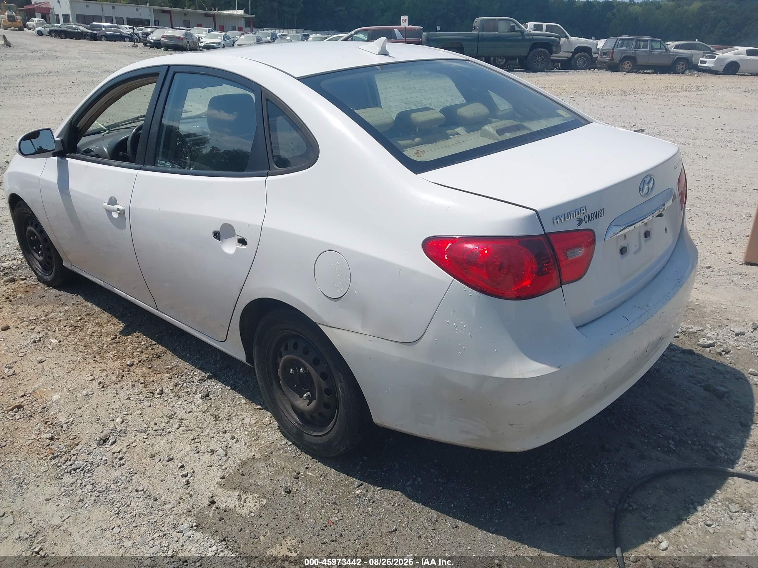 2010 Hyundai Elantra Gls White vin: KMHDU4AD4AU198196
