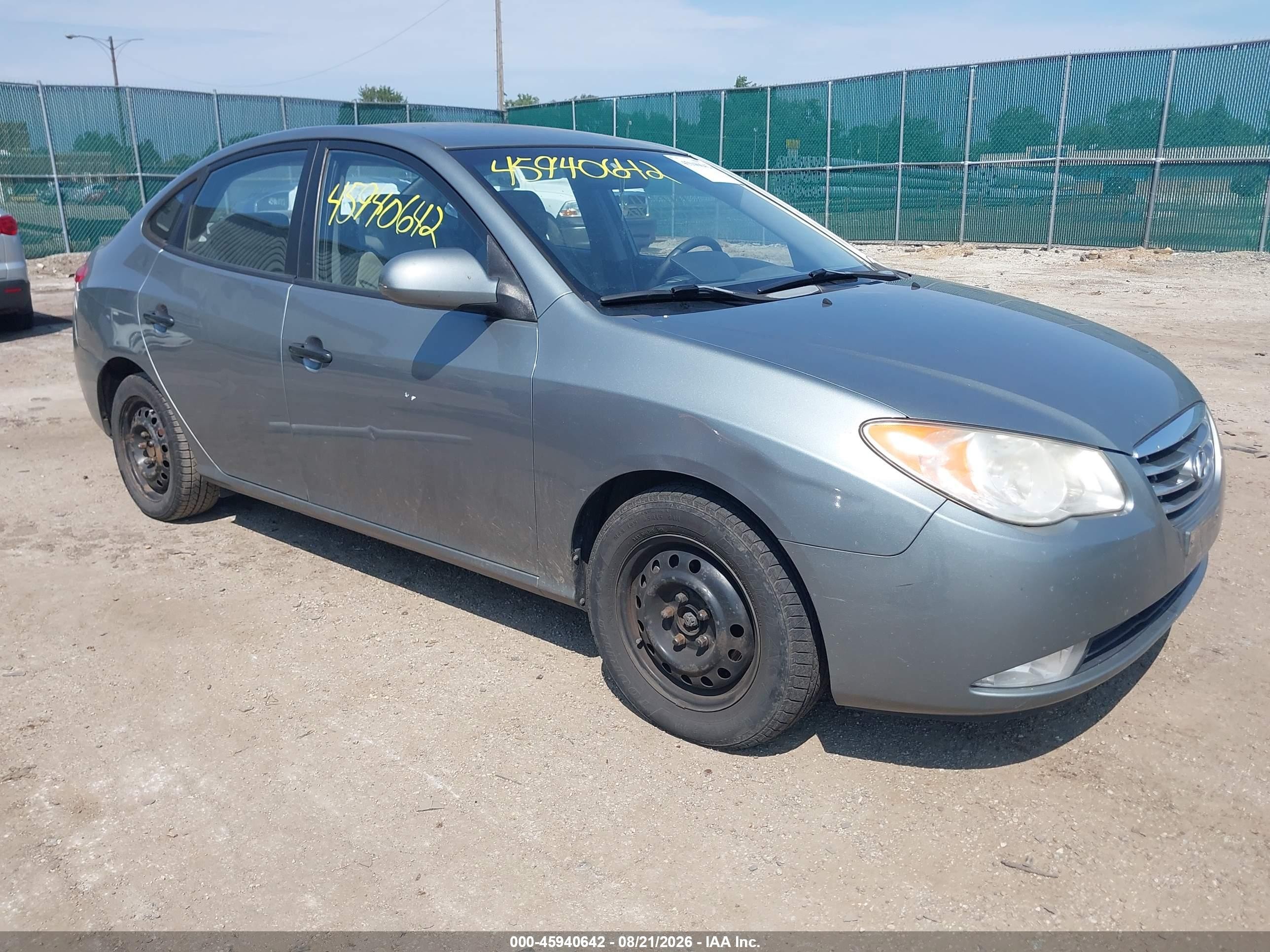 2010 Hyundai Elantra Gls Синий vin: KMHDU4AD4AU884559