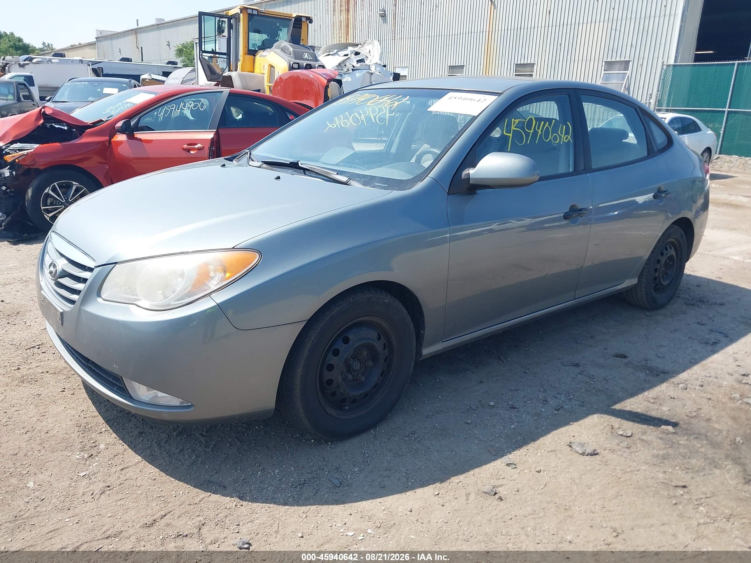 2010 Hyundai Elantra Gls Blue vin: KMHDU4AD4AU884559