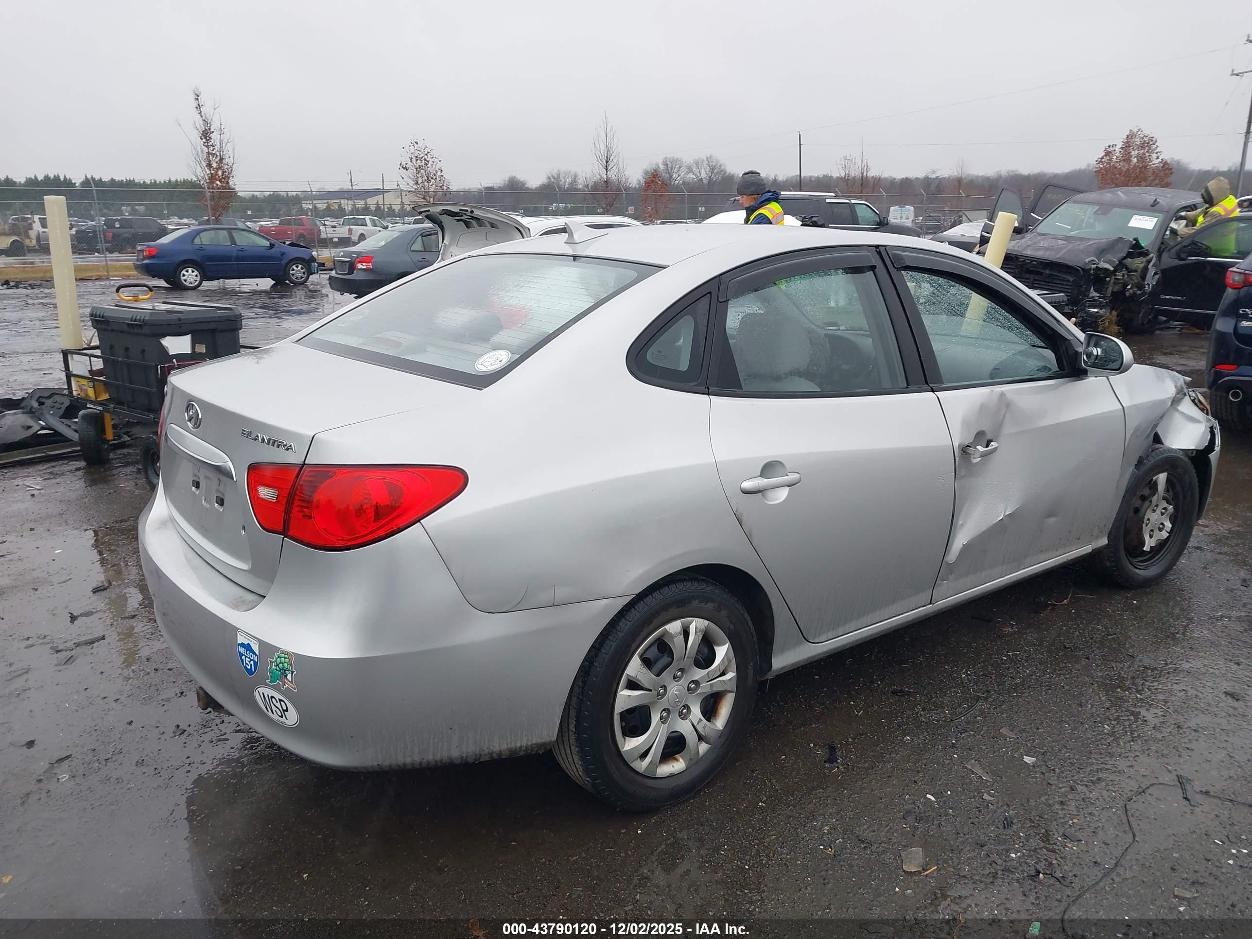 2010 Hyundai Elantra Gls Silver vin: KMHDU4AD4AU887722