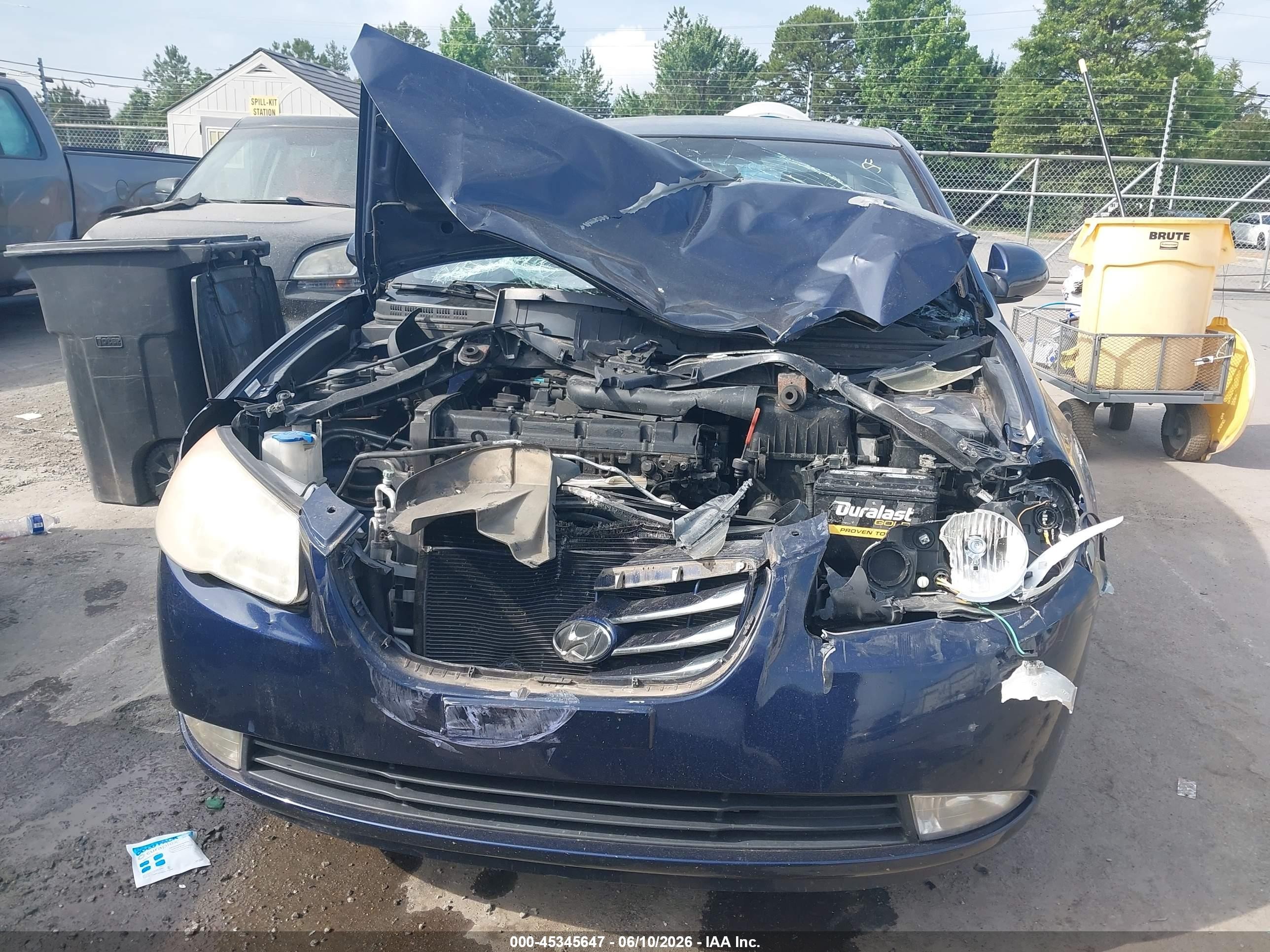 2010 Hyundai Elantra Gls Blue vin: KMHDU4AD4AU898669
