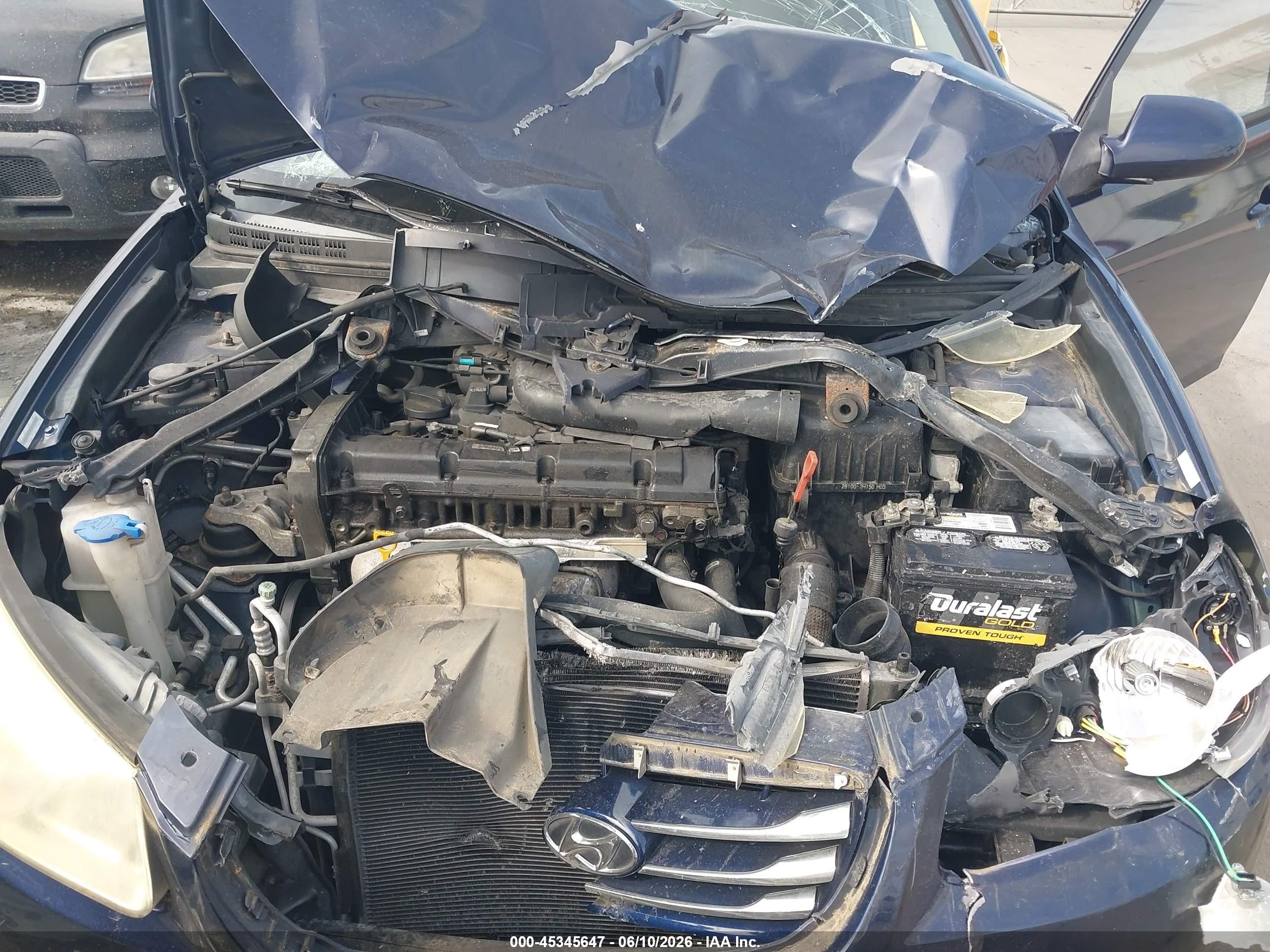 2010 Hyundai Elantra Gls Blue vin: KMHDU4AD4AU898669