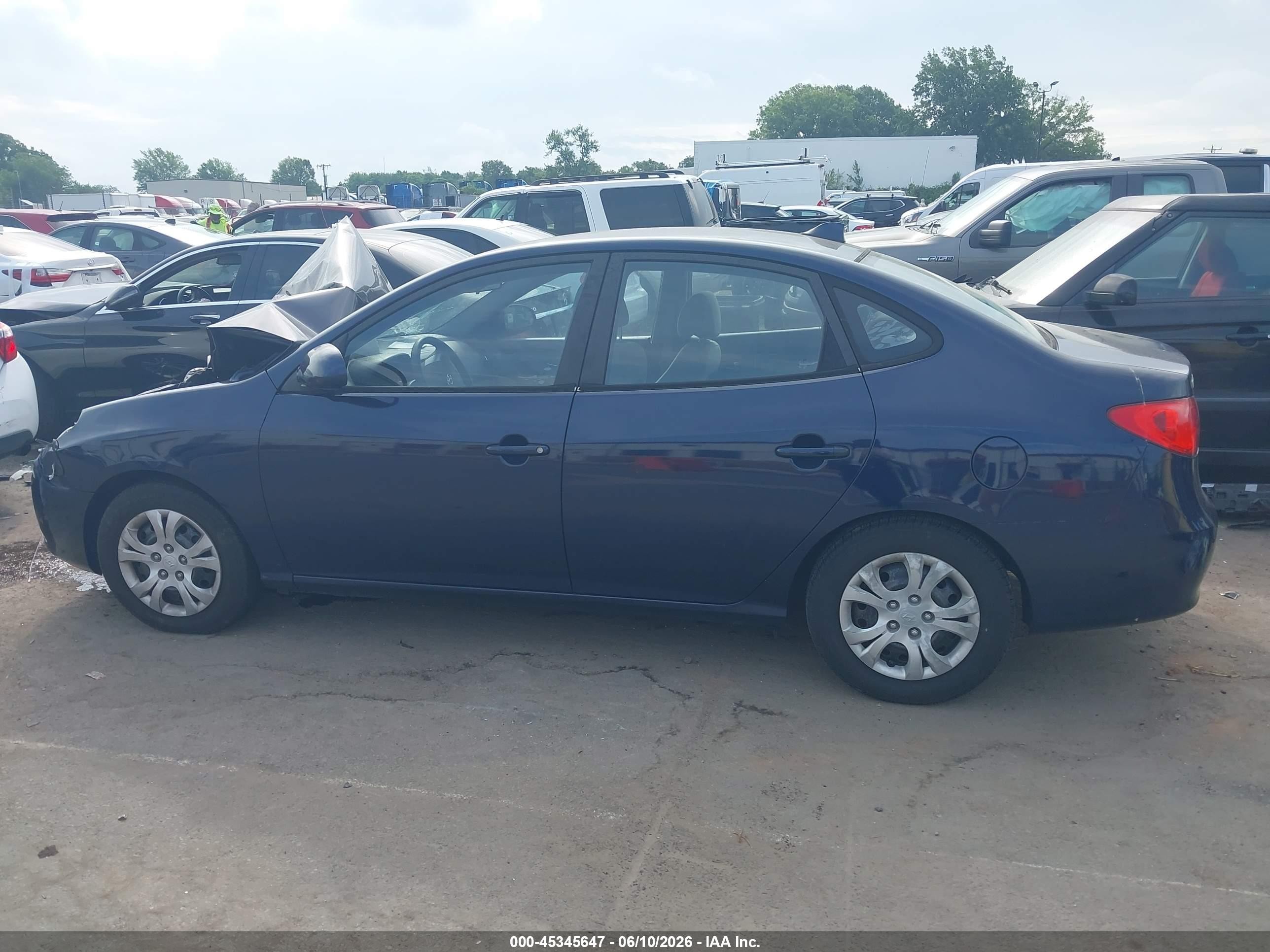 2010 Hyundai Elantra Gls Blue vin: KMHDU4AD4AU898669