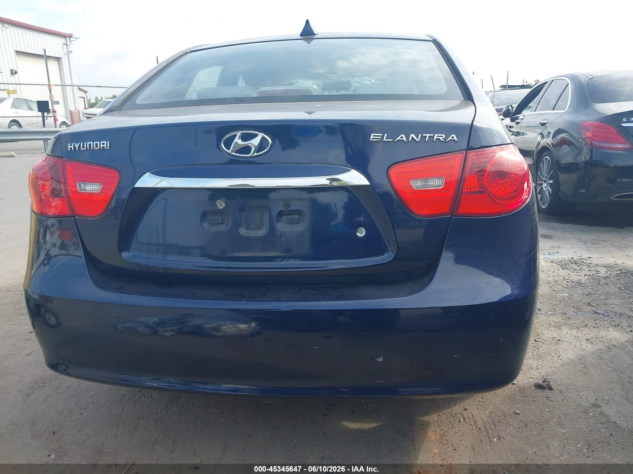 2010 Hyundai Elantra Gls Blue vin: KMHDU4AD4AU898669