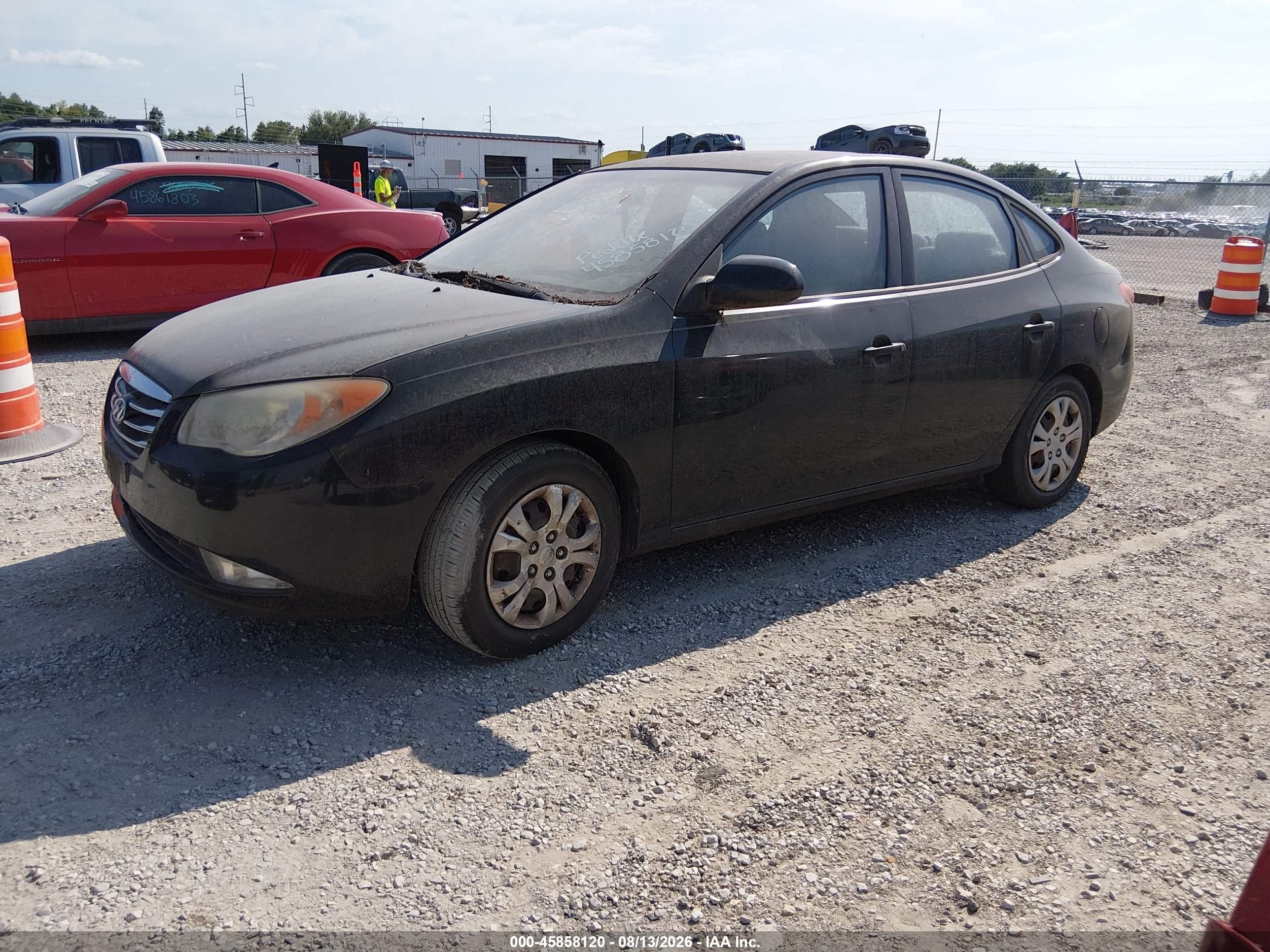 2010 Hyundai Elantra Gls Black vin: KMHDU4AD4AU977601
