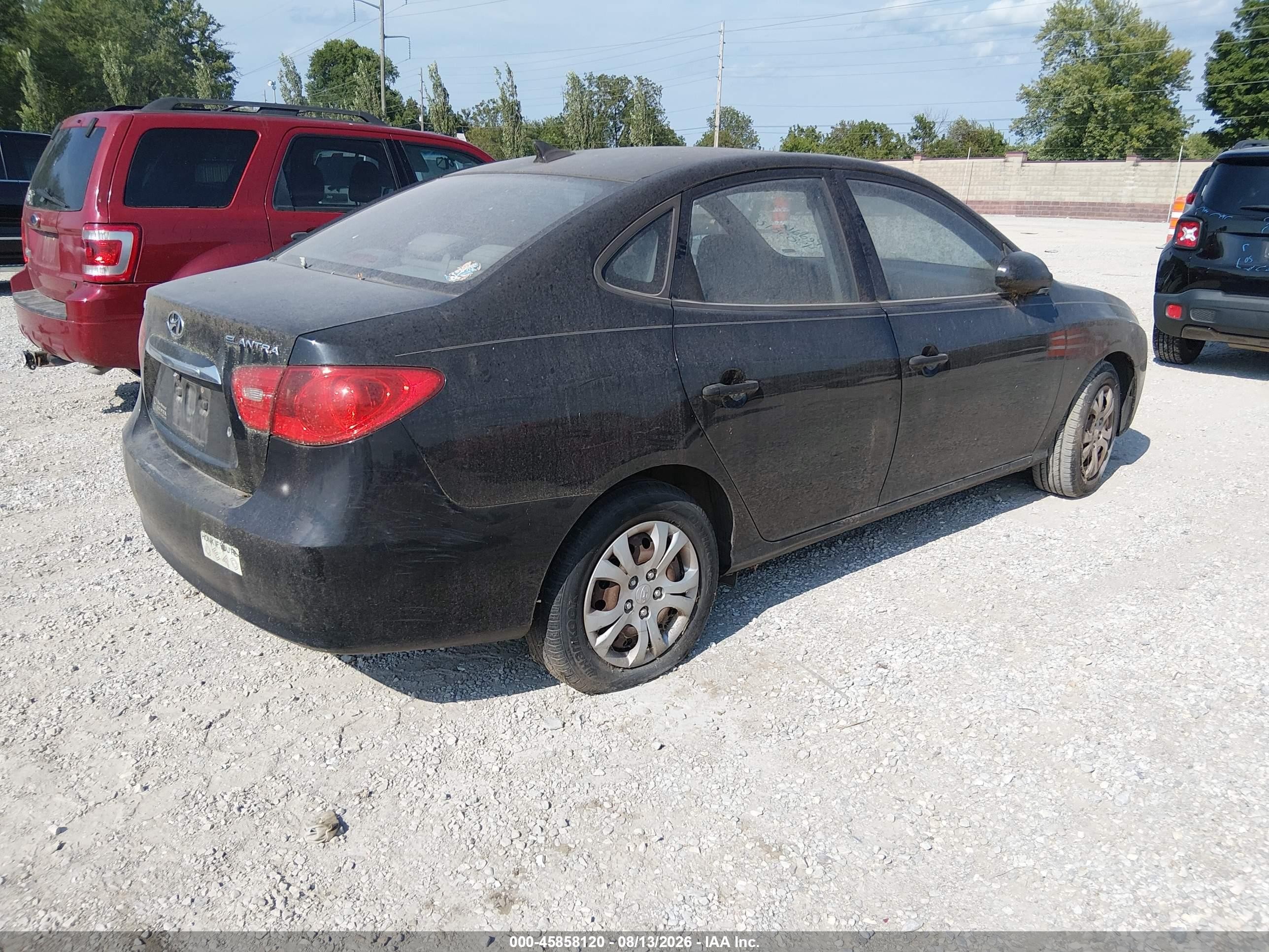 2010 Hyundai Elantra Gls Black vin: KMHDU4AD4AU977601