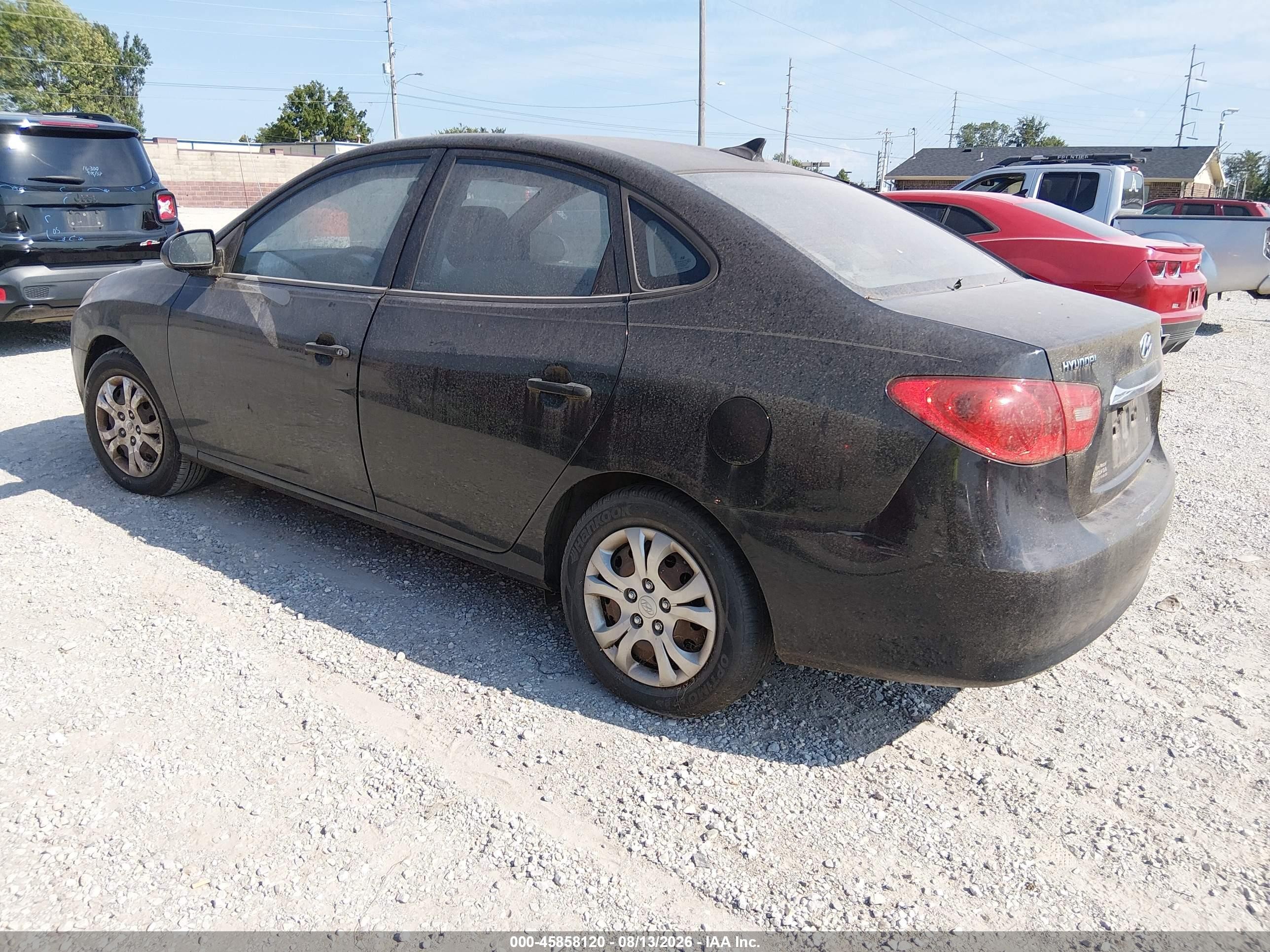 2010 Hyundai Elantra Gls Black vin: KMHDU4AD4AU977601