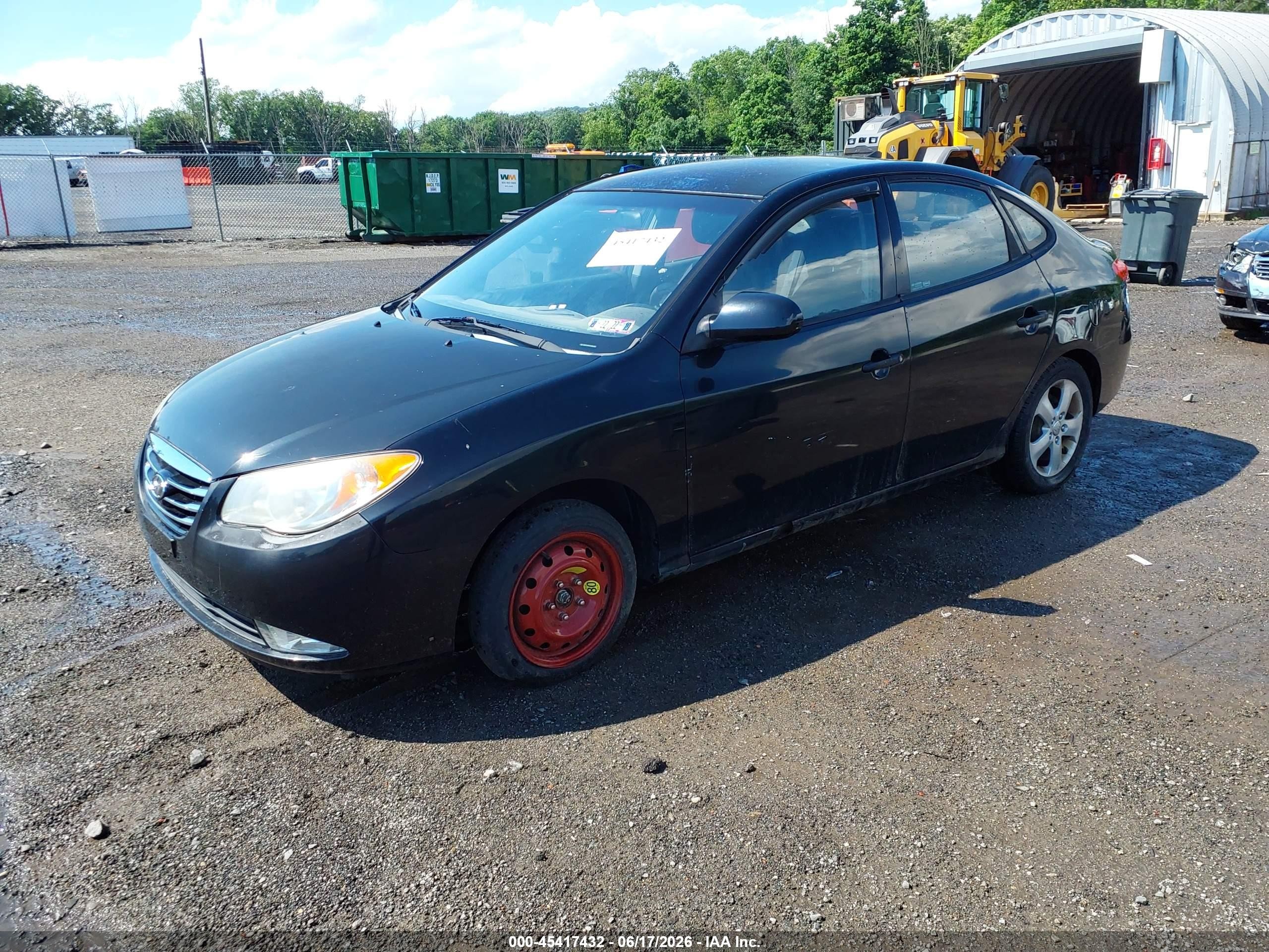 2010 Hyundai Elantra Se Black vin: KMHDU4AD4AU992065