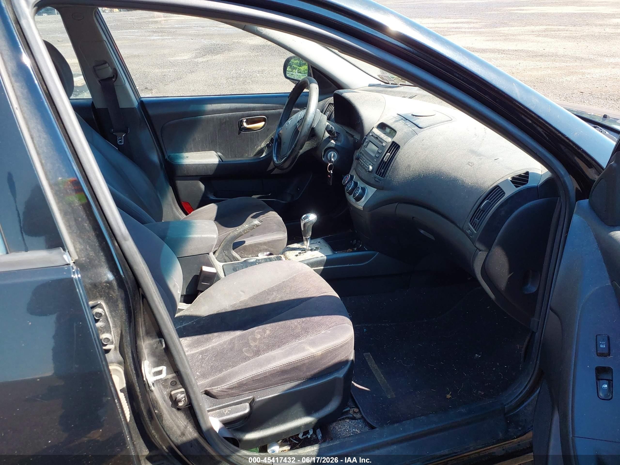 2010 Hyundai Elantra Se Black vin: KMHDU4AD4AU992065