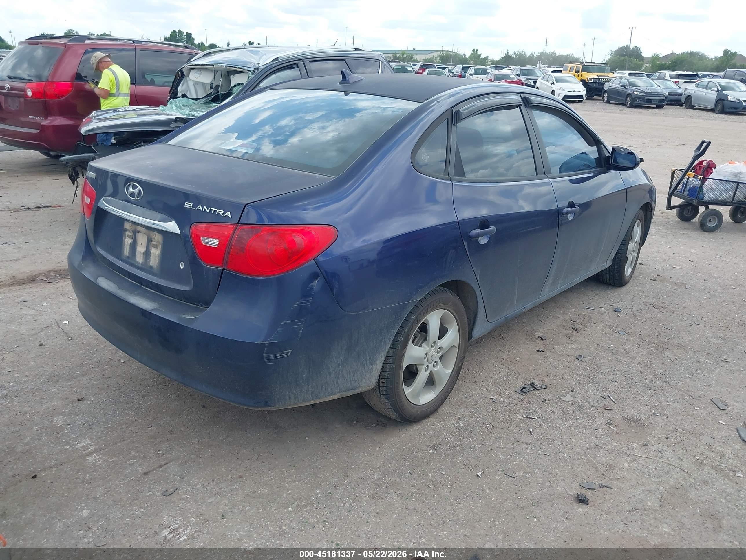 2010 Hyundai Elantra Se Blue vin: KMHDU4AD5AU022905