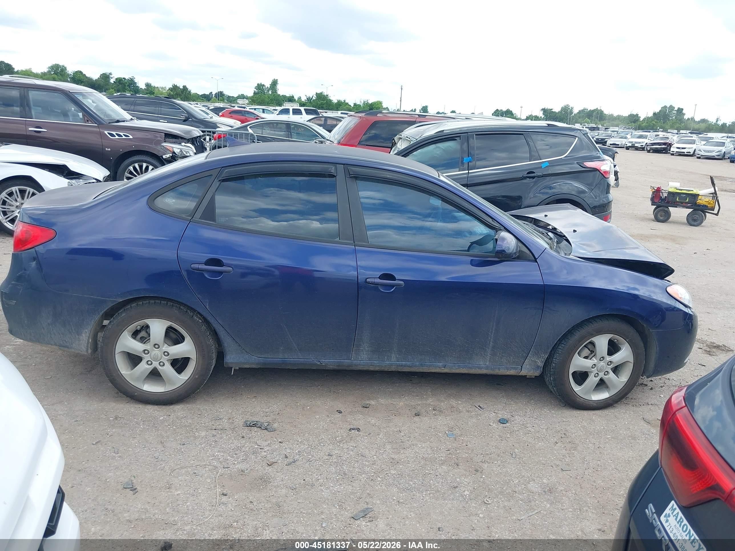 2010 Hyundai Elantra Se Blue vin: KMHDU4AD5AU022905