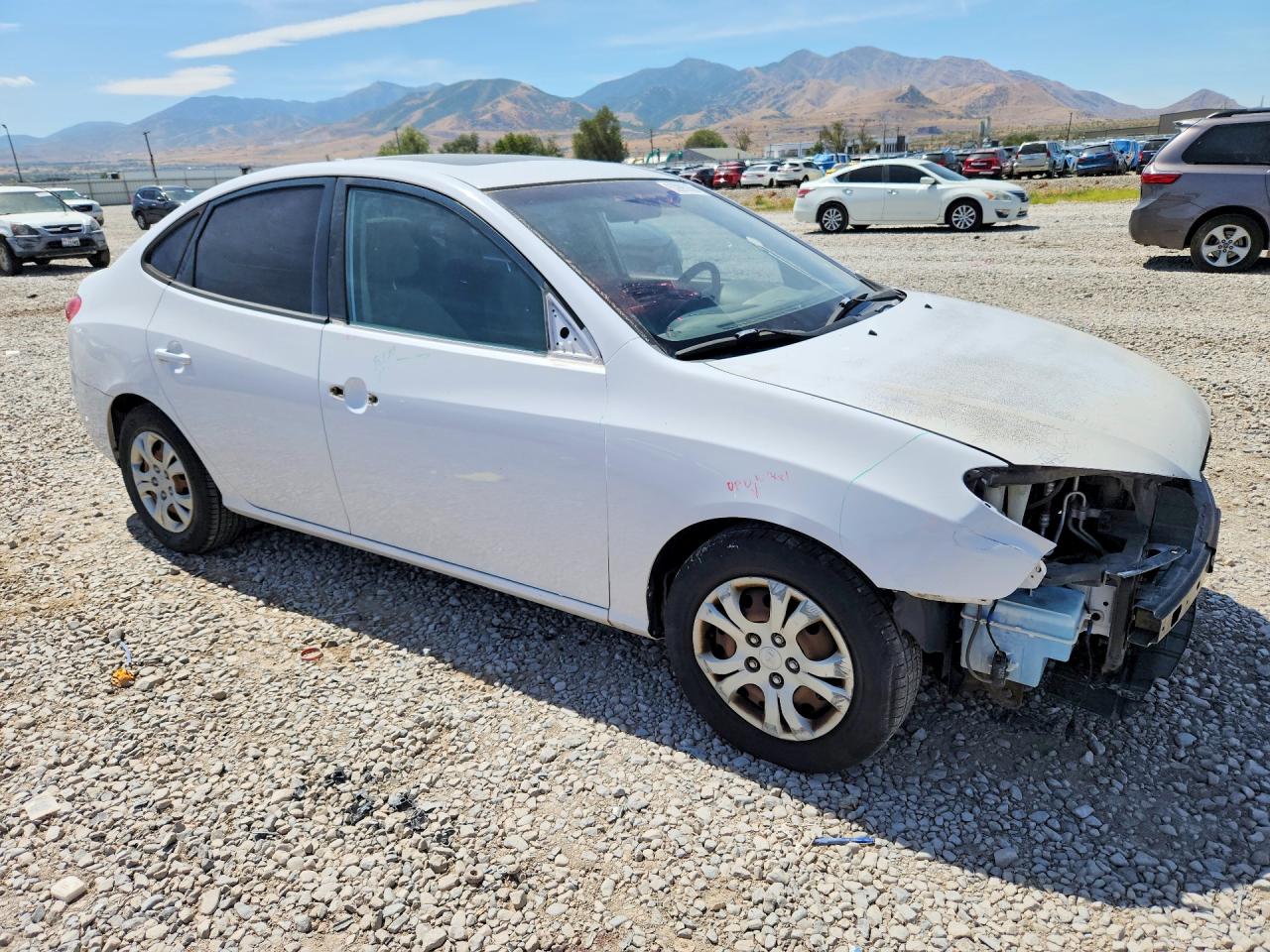 2010 Hyundai Elantra Gls White vin: KMHDU4AD5AU076771