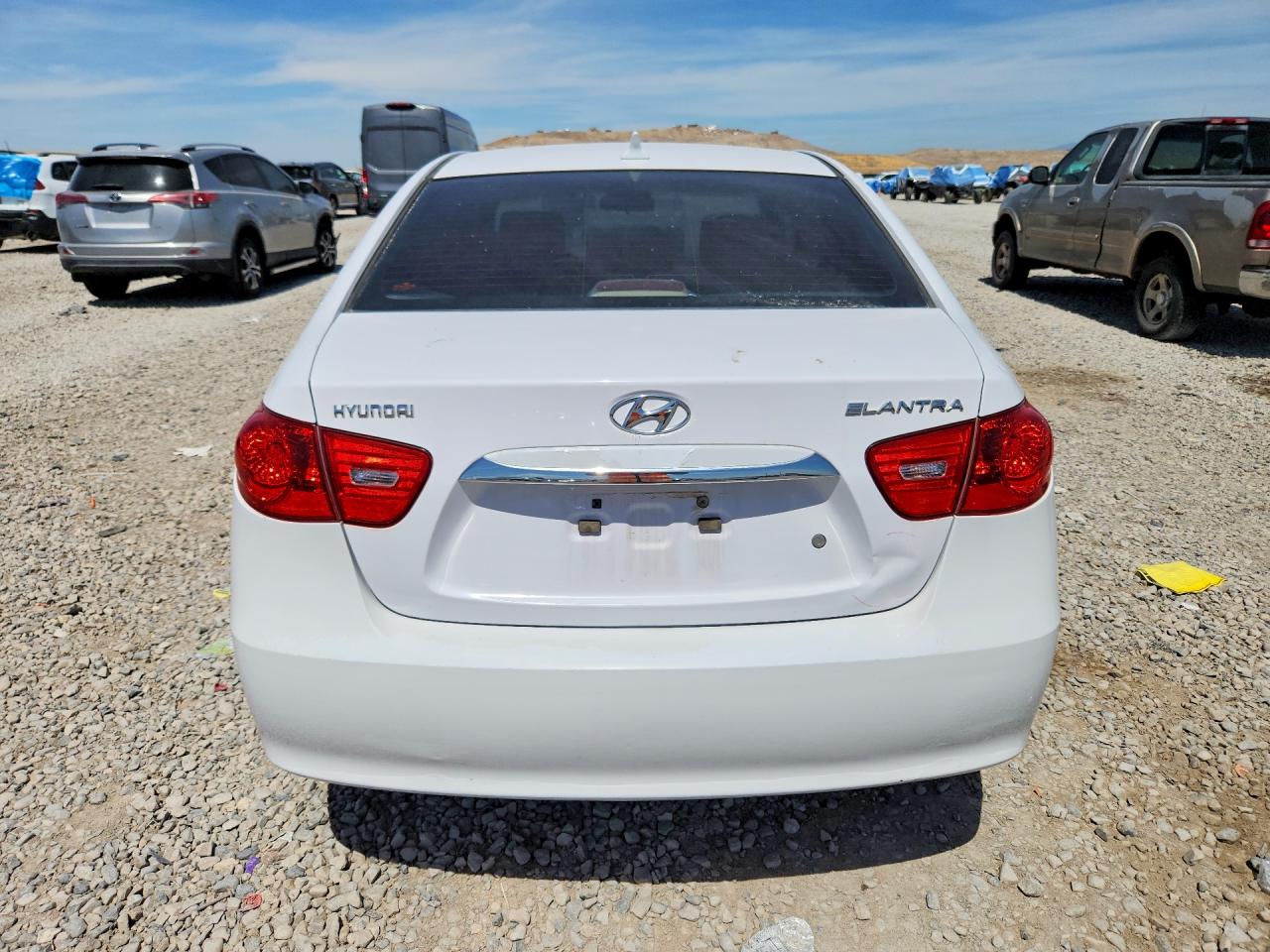 2010 Hyundai Elantra Gls White vin: KMHDU4AD5AU076771