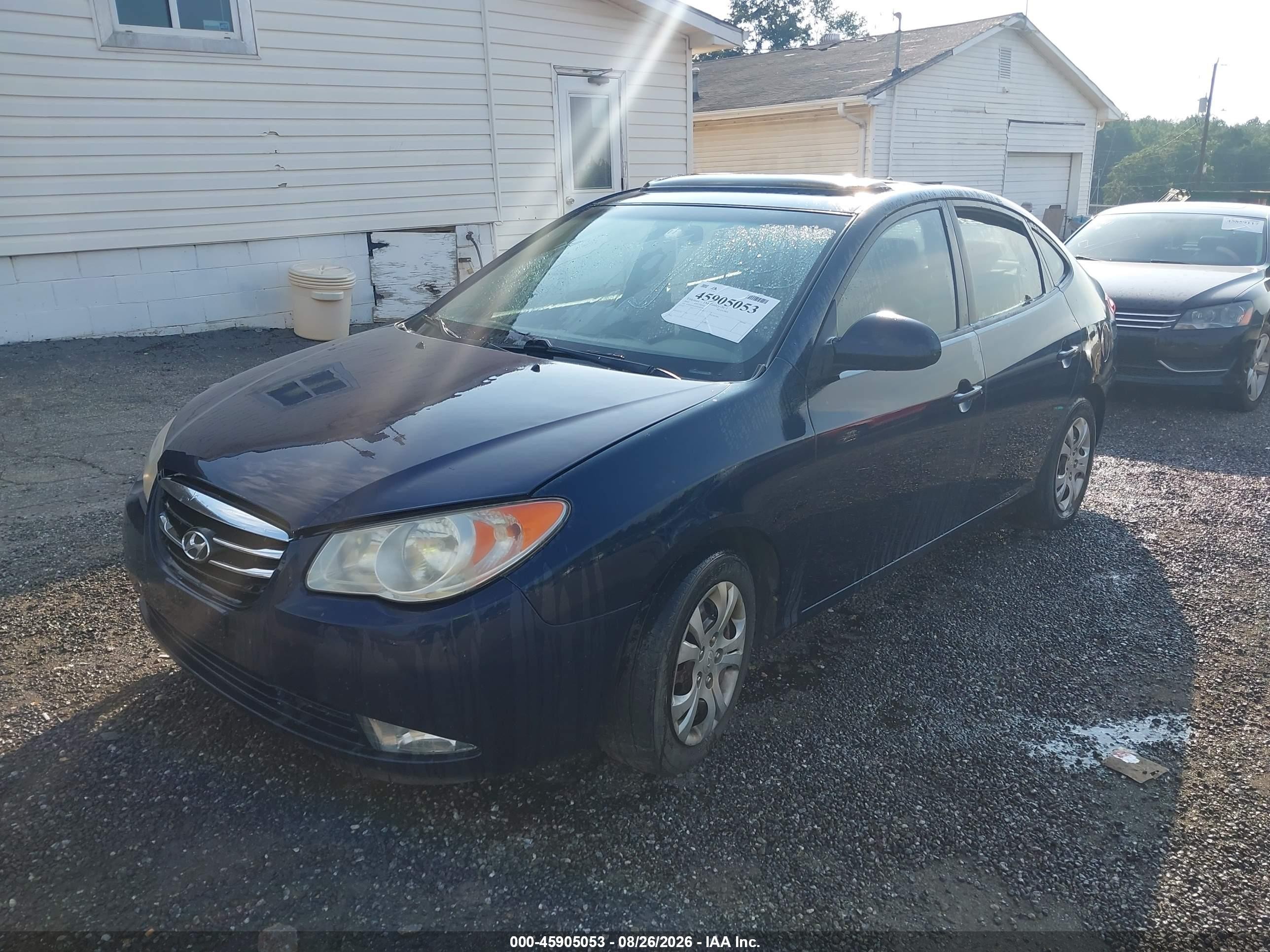 2010 Hyundai Elantra Gls Синий vin: KMHDU4AD5AU093506